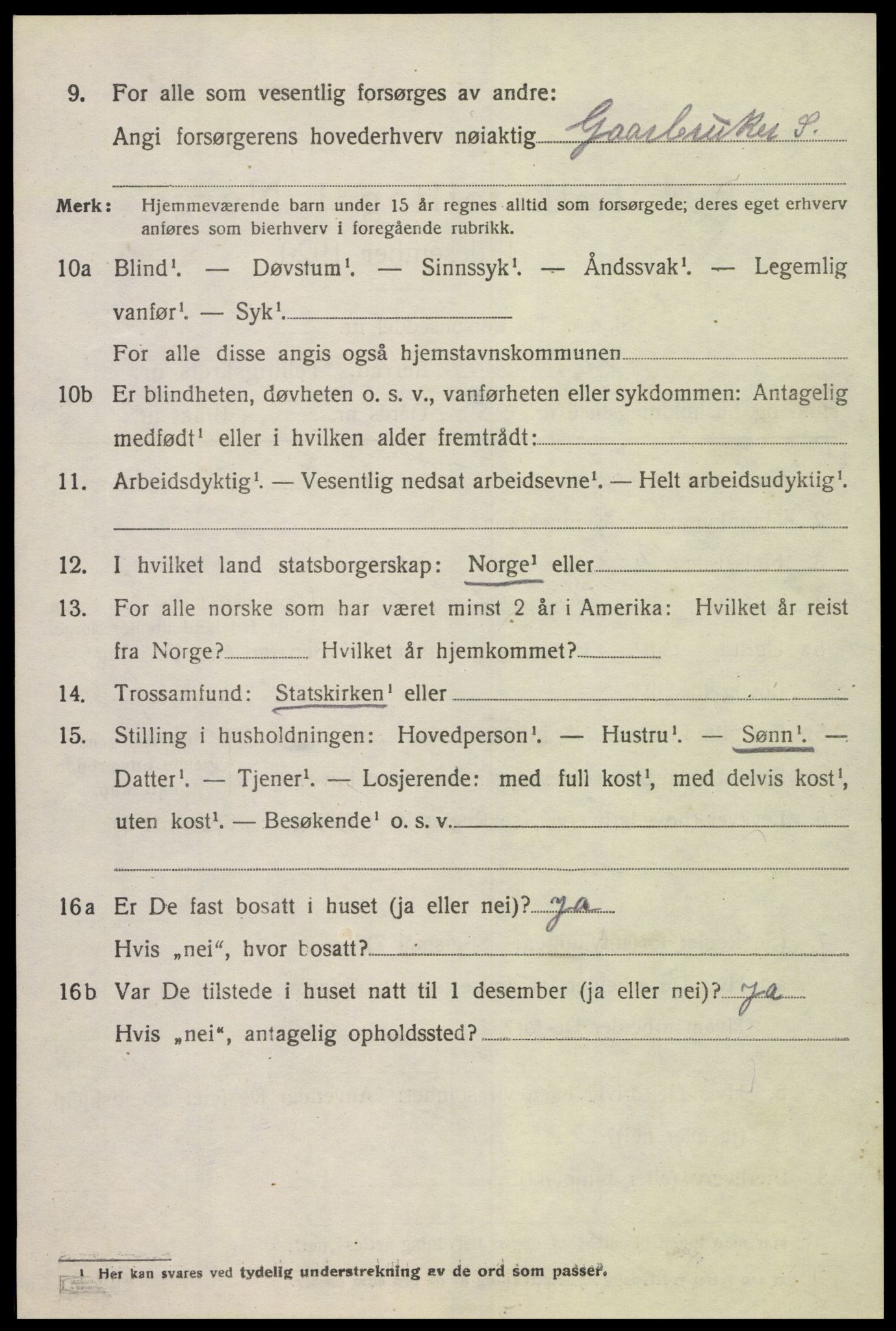 SAK, Folketelling 1920 for 1028 Vigmostad herred, 1920, s. 1912