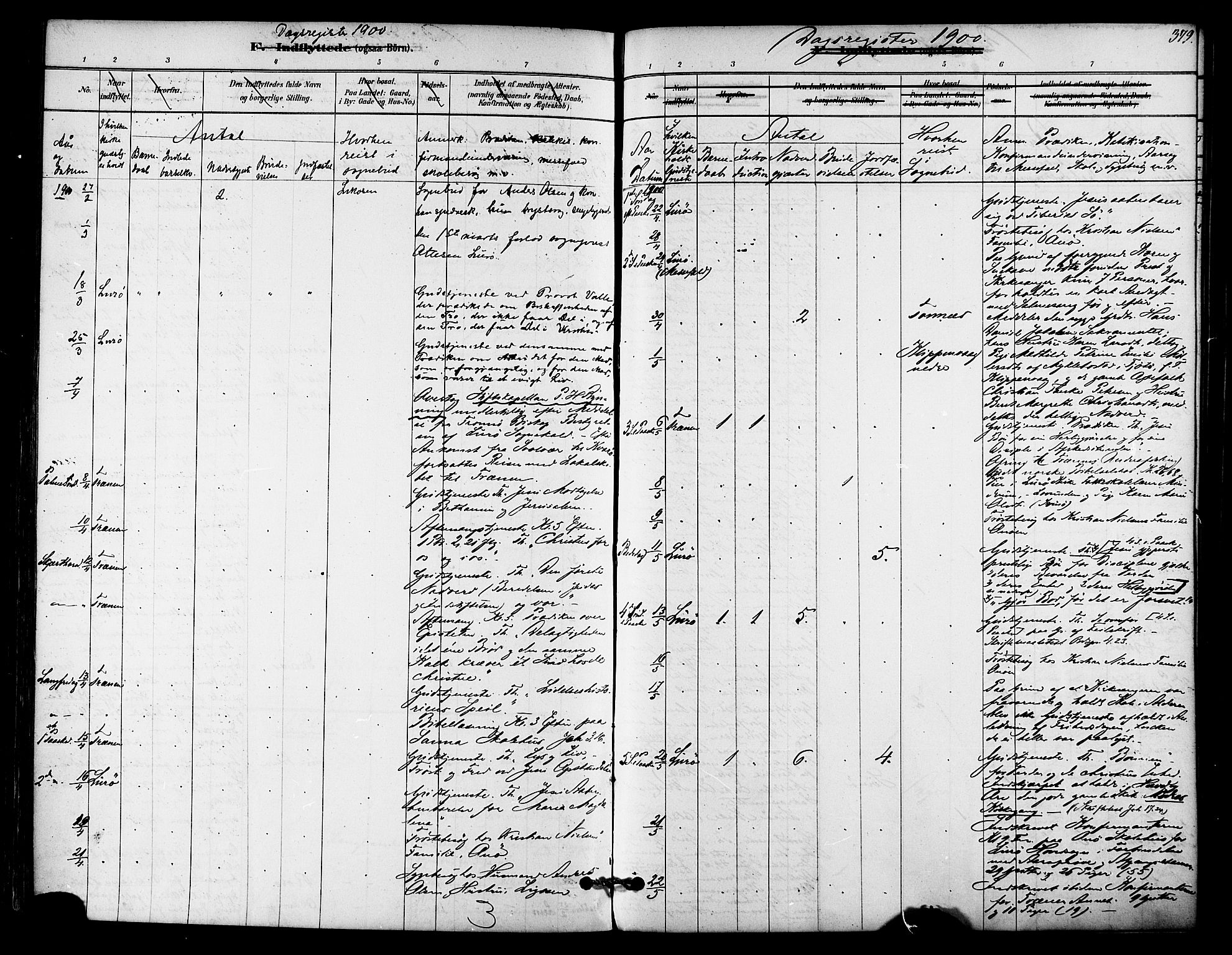 Ministerialprotokoller, klokkerbøker og fødselsregistre - Nordland, SAT/A-1459/839/L0568: Ministerialbok nr. 839A05, 1880-1902, s. 379