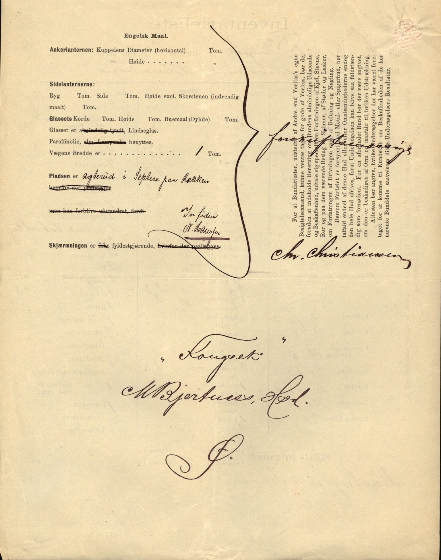 Pa 63 - Østlandske skibsassuranceforening, VEMU/A-1079/G/Ga/L0021/0005: Havaridokumenter / Haabet, Louise, Kvik, Libra, Kongsek, Ispilen, 1888, s. 29