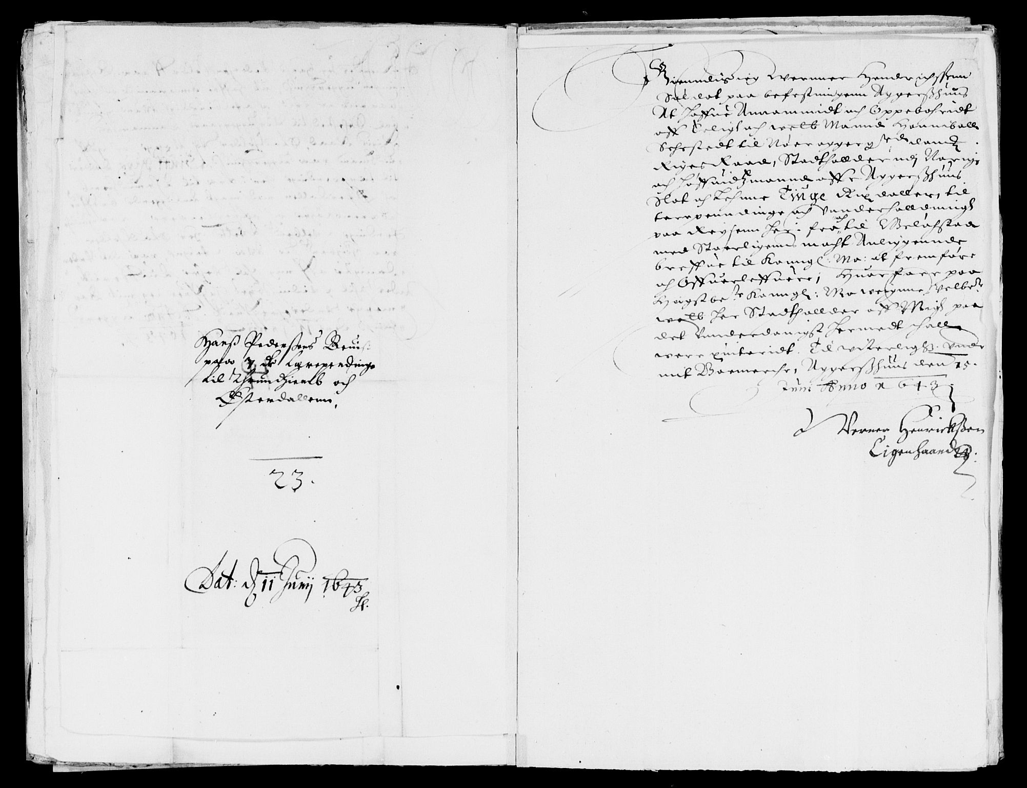 Rentekammeret inntil 1814, Reviderte regnskaper, Lensregnskaper, AV/RA-EA-5023/R/Rb/Rba/L0171: Akershus len, 1643-1644