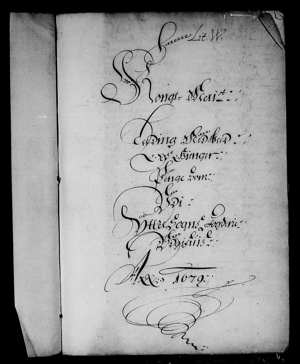Rentekammeret inntil 1814, Reviderte regnskaper, Stiftamtstueregnskaper, Bergen stiftamt, RA/EA-6043/R/Rc/L0054: Bergen stiftamt, 1679