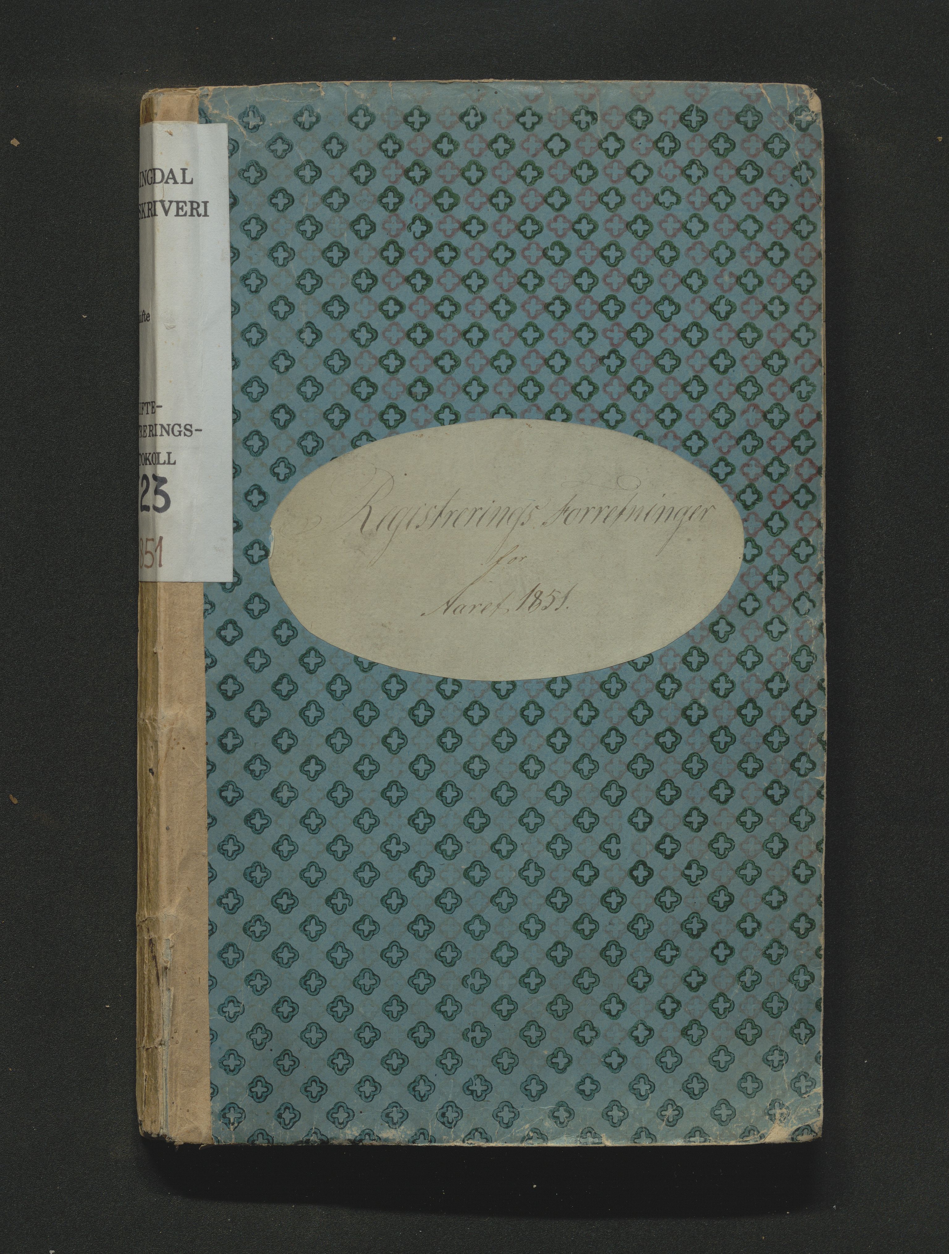 Hallingdal sorenskriveri, AV/SAKO-A-121/H/Hb/Hbb/Hbba/L0023: Skifteregistreringsprotokoll, Sorenskriveriet, 1851