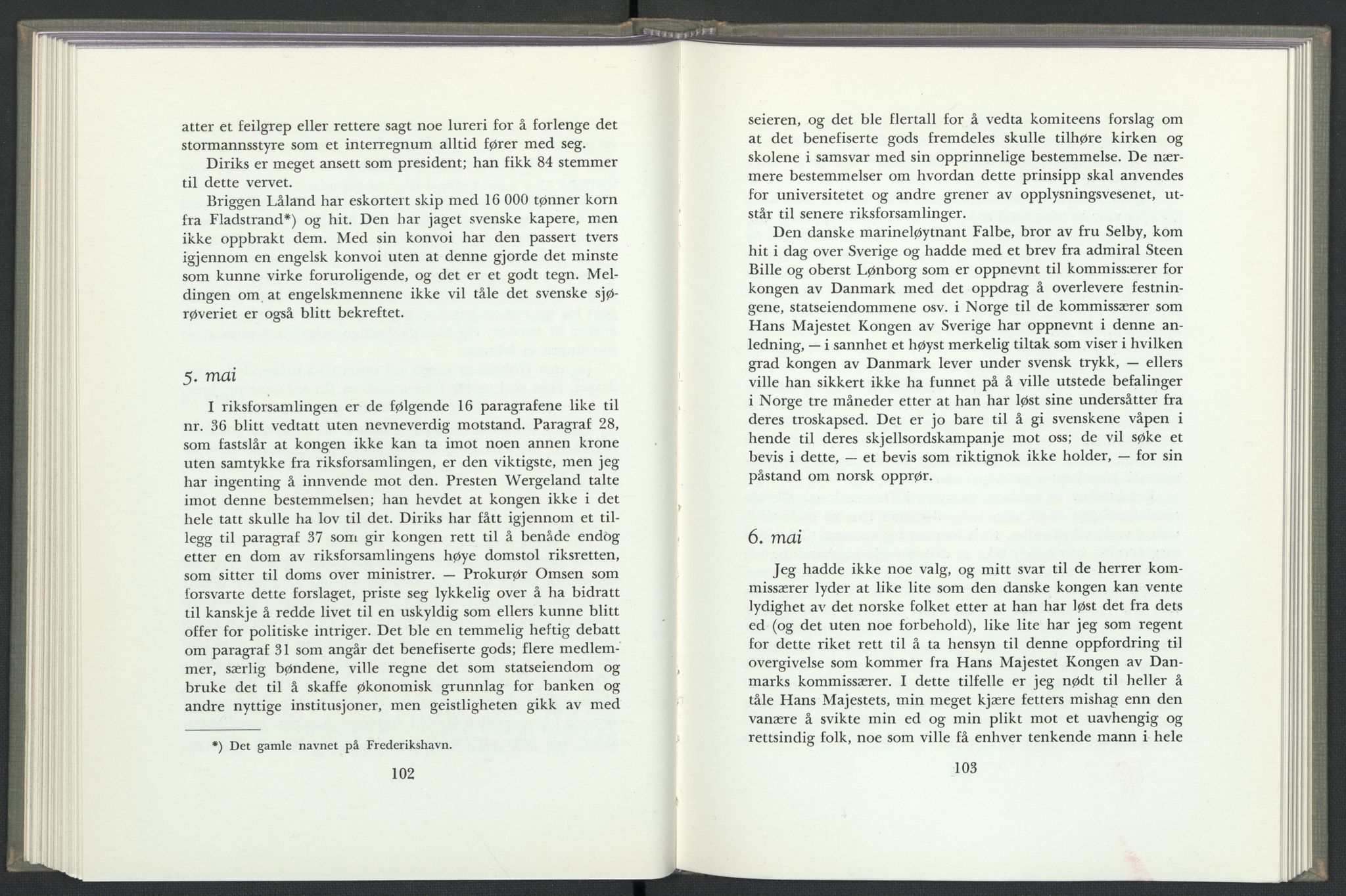 Andre publikasjoner, PUBL/PUBL-999/0003/0002: Christian Frederiks dagbok fra 1814 (1954), 1814, s. 55