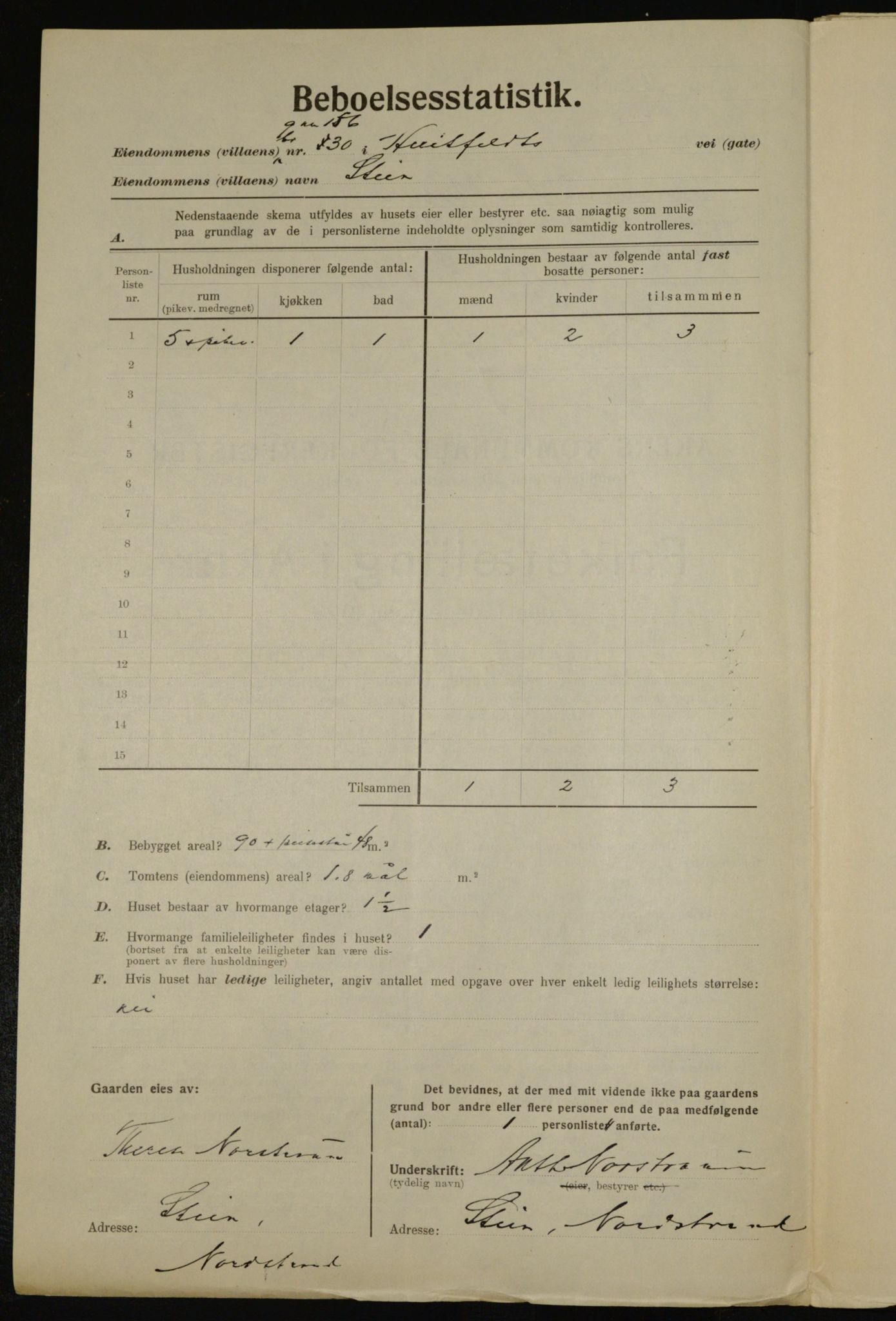 , Kommunal folketelling 1.12.1923 for Aker, 1923, s. 36816