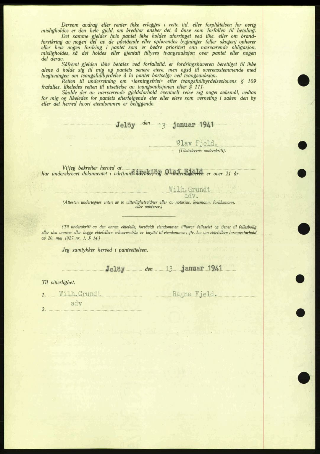 Moss sorenskriveri, SAO/A-10168: Pantebok nr. B10, 1940-1941, Dagboknr: 108/1941