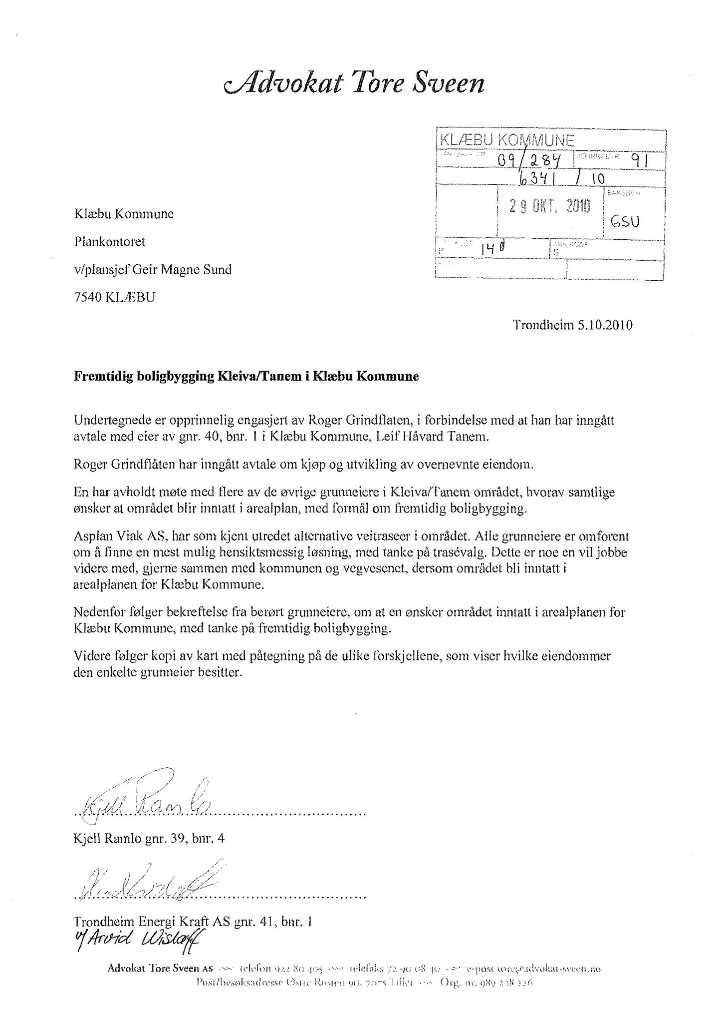 Klæbu Kommune, TRKO/KK/02-FS/L003: Formannsskapet - Møtedokumenter, 2010, s. 2198