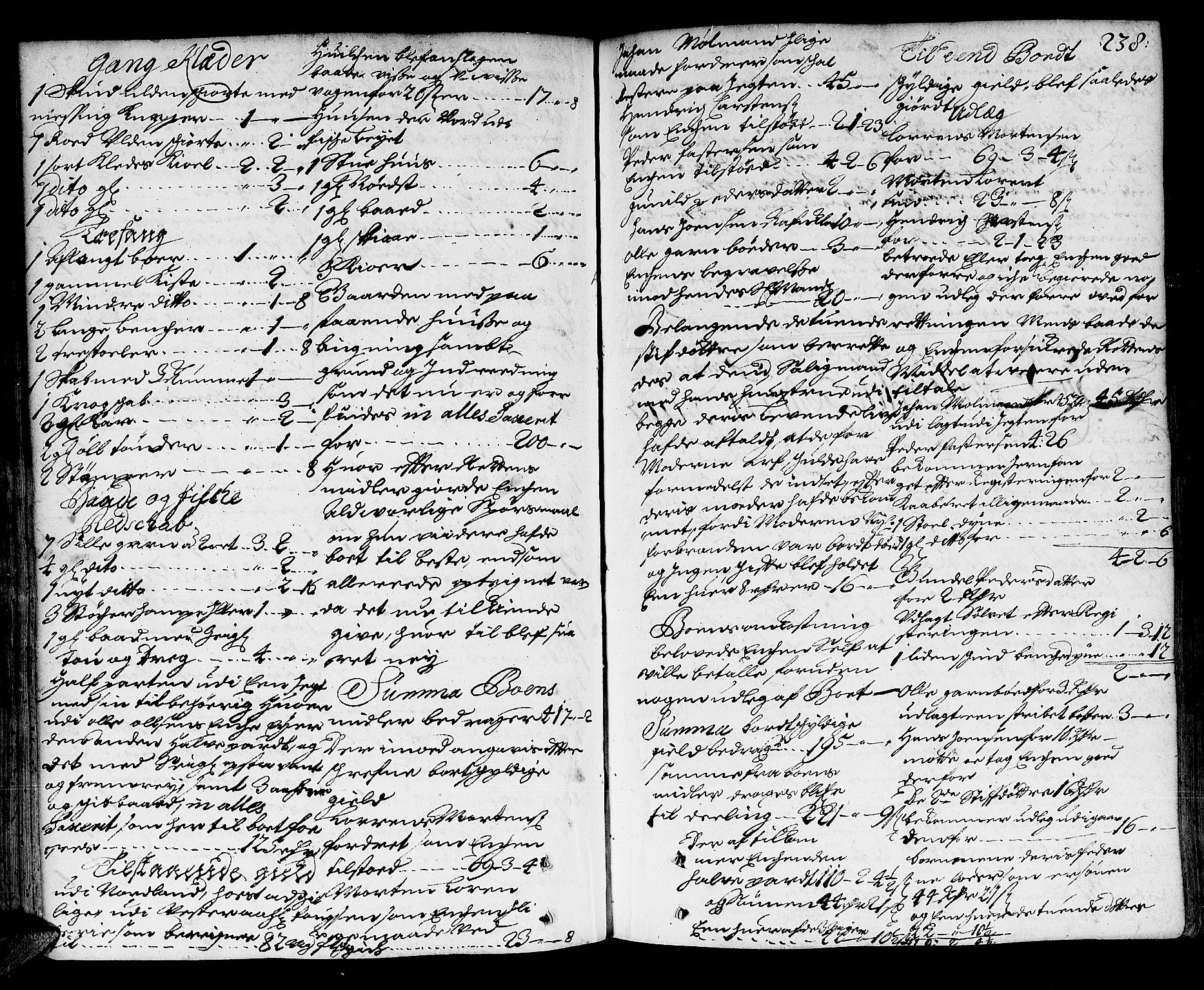 Trondheim byfogd, AV/SAT-A-0003/1/3/3A/L0003: Skifteprotokoll - gml.nr.3. (m/ register), 1690-1696, s. 237b-238a