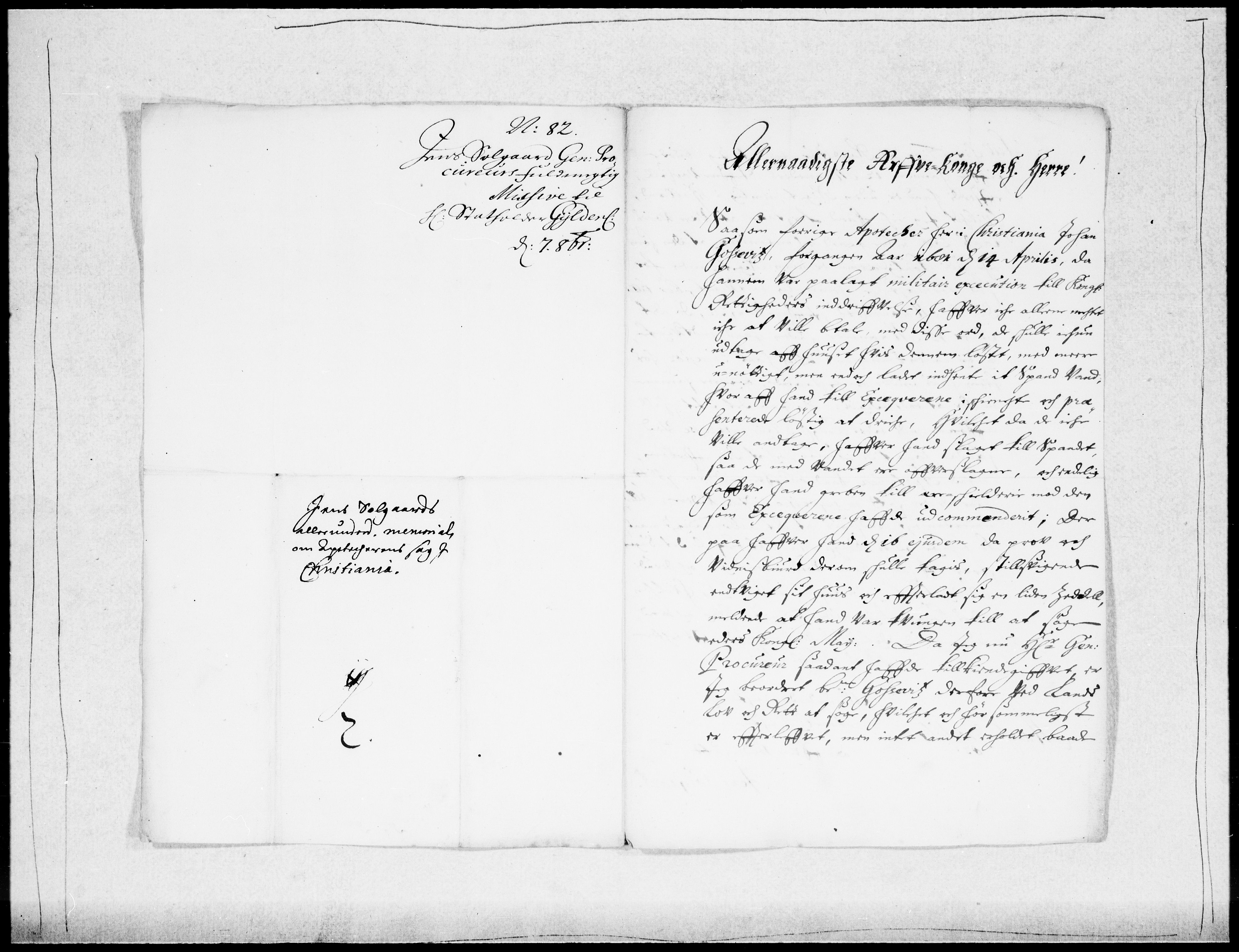Danske Kanselli 1572-1799, AV/RA-EA-3023/F/Fc/Fcc/Fcca/L0035: Norske innlegg 1572-1799, 1682-1683, s. 200