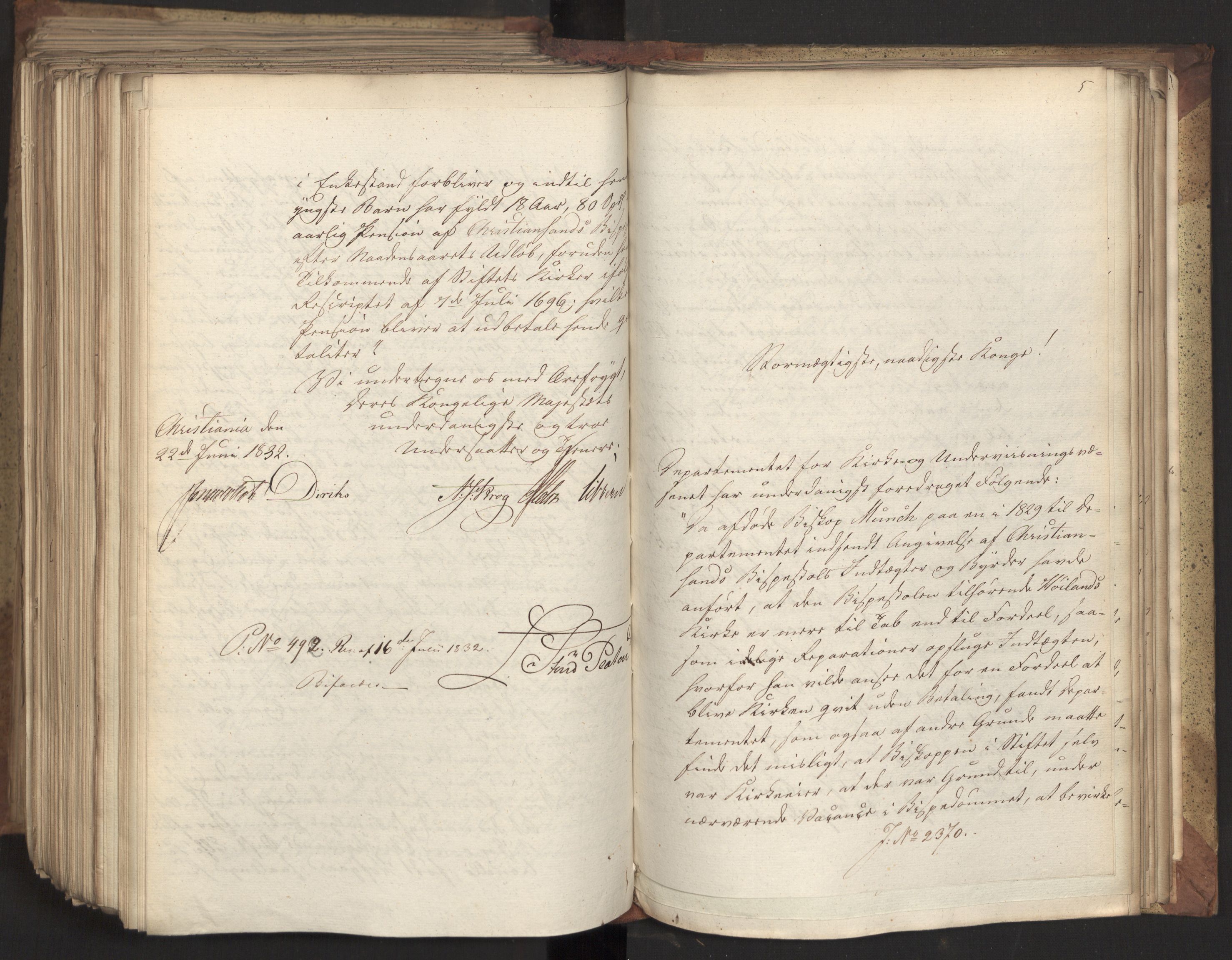 Statsrådsavdelingen i Stockholm, AV/RA-S-1003/D/Da/L0078: Regjeringsinnstillinger nr. 2260-2399, 1832, s. 421