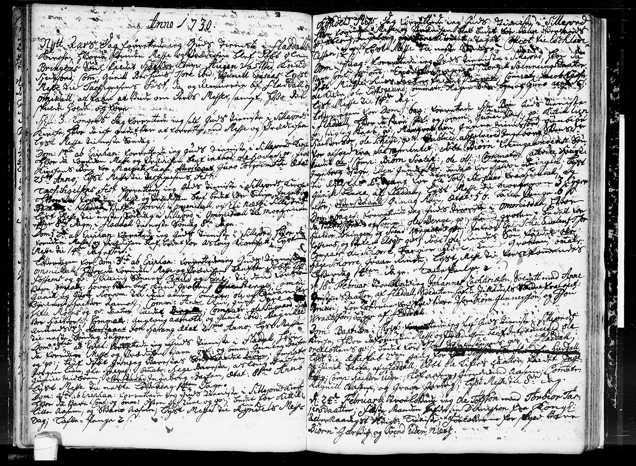 Seljord kirkebøker, SAKO/A-20/F/Fa/L0004: Ministerialbok nr. I 4, 1725-1736