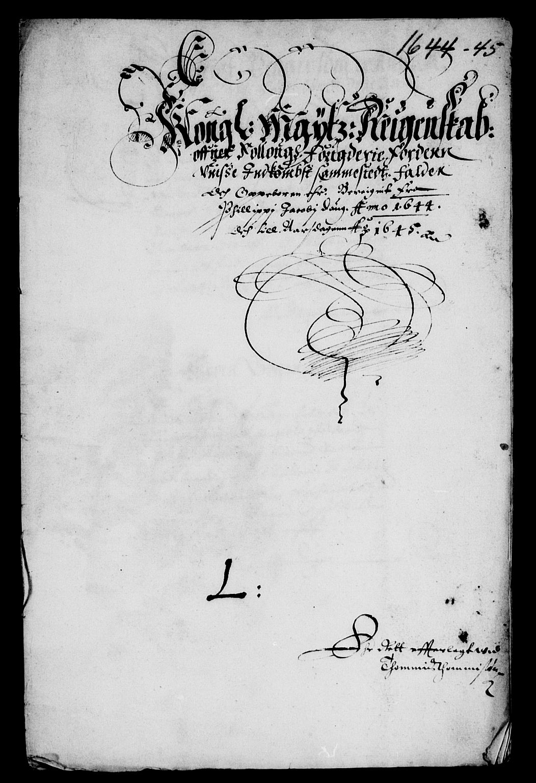 Rentekammeret inntil 1814, Reviderte regnskaper, Lensregnskaper, AV/RA-EA-5023/R/Rb/Rba/L0180: Akershus len, 1644-1645