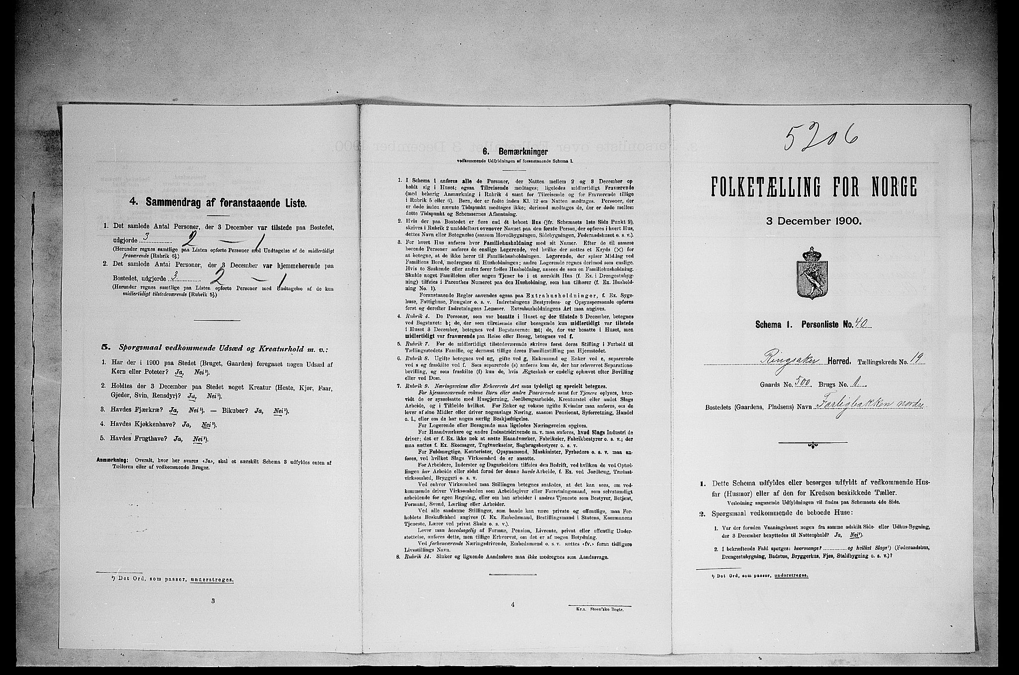 SAH, Folketelling 1900 for 0412 Ringsaker herred, 1900, s. 3461