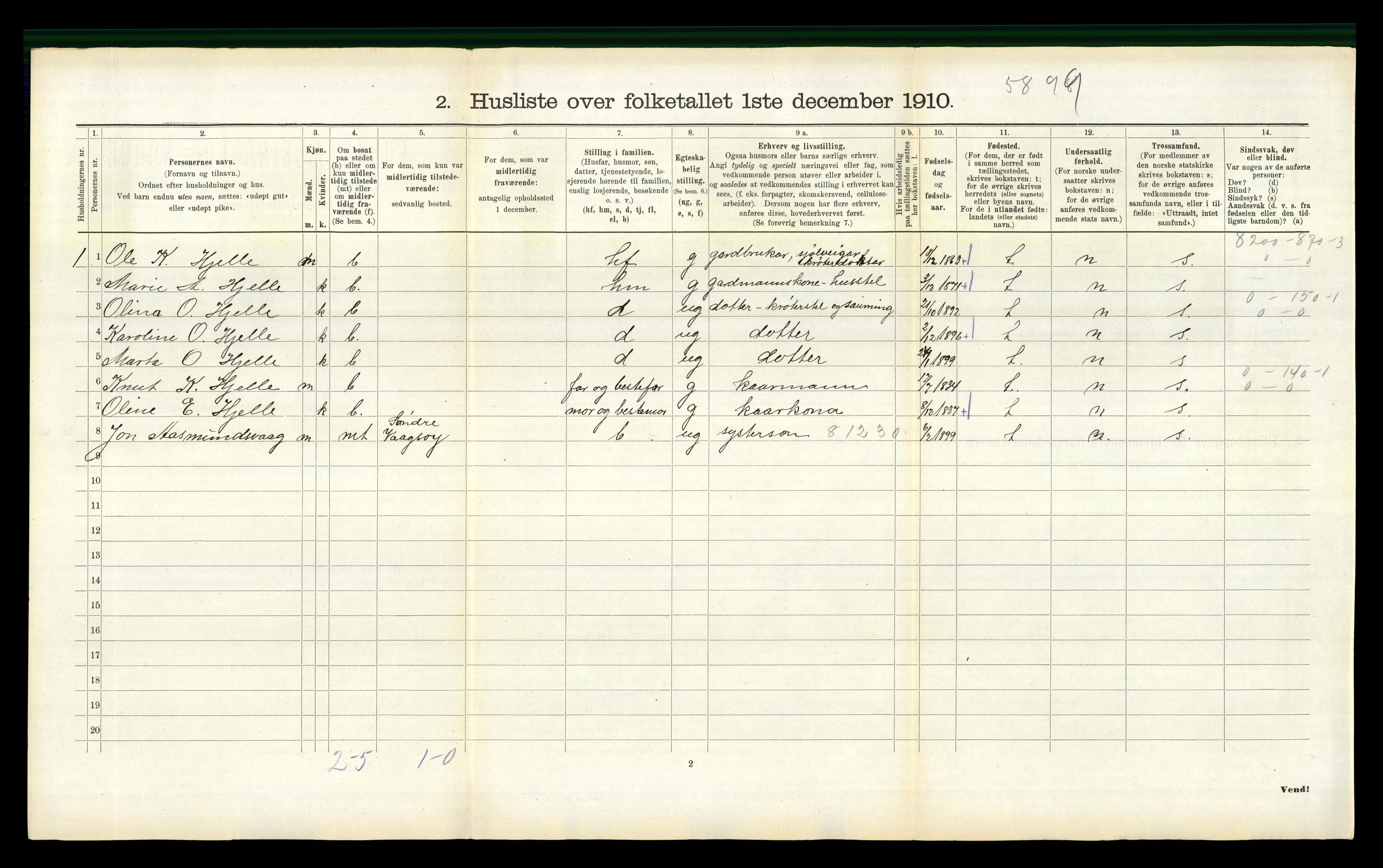 RA, Folketelling 1910 for 1443 Eid herred, 1910, s. 788