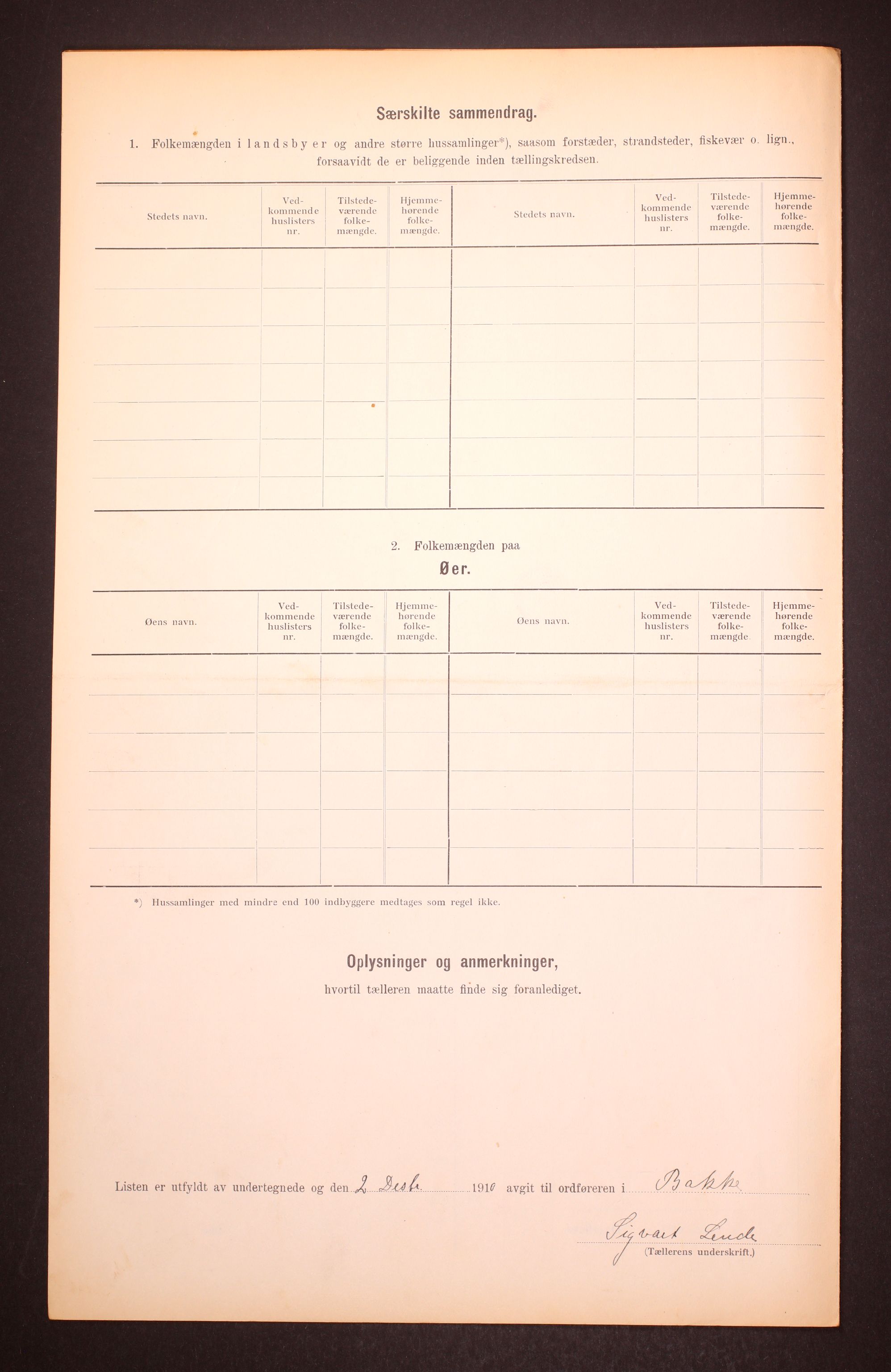 RA, Folketelling 1910 for 1045 Bakke herred, 1910, s. 18