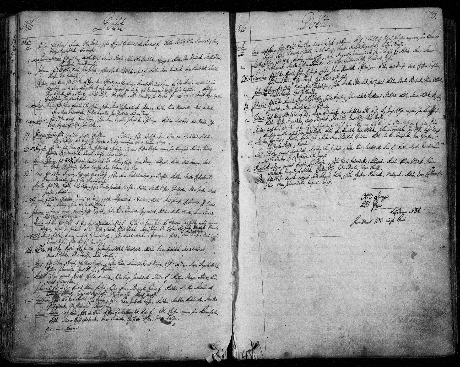 Aker prestekontor kirkebøker, AV/SAO-A-10861/F/L0011: Ministerialbok nr. 11, 1810-1819, s. 75