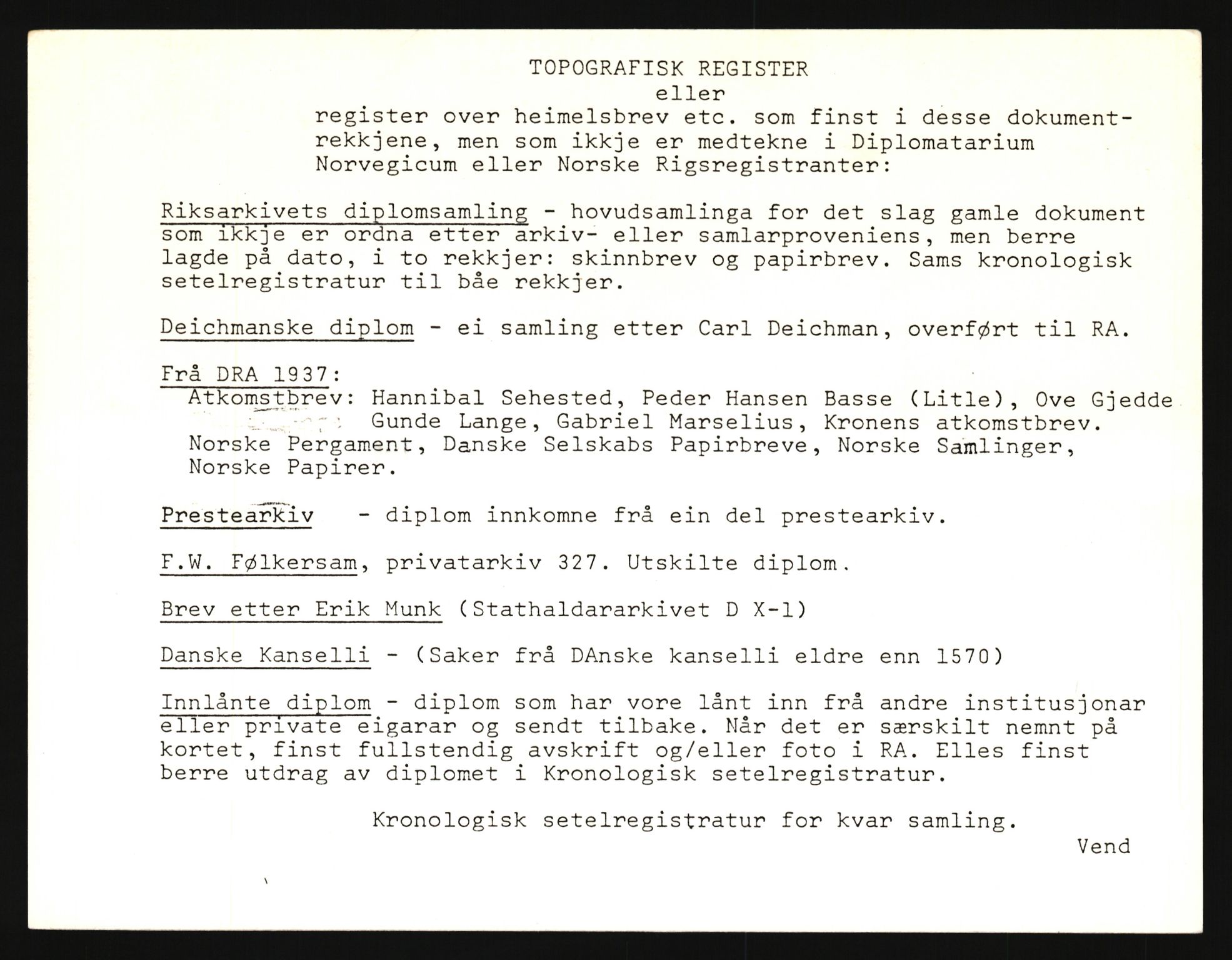 Riksarkivets registre til utrykte diplomer, RA/FIKTIV-001/A/01: Østfold - Trøgstad, Askim, Skiptvet, Spydeberg, Rakkestad og Degernes, 1300-1900, s. 1