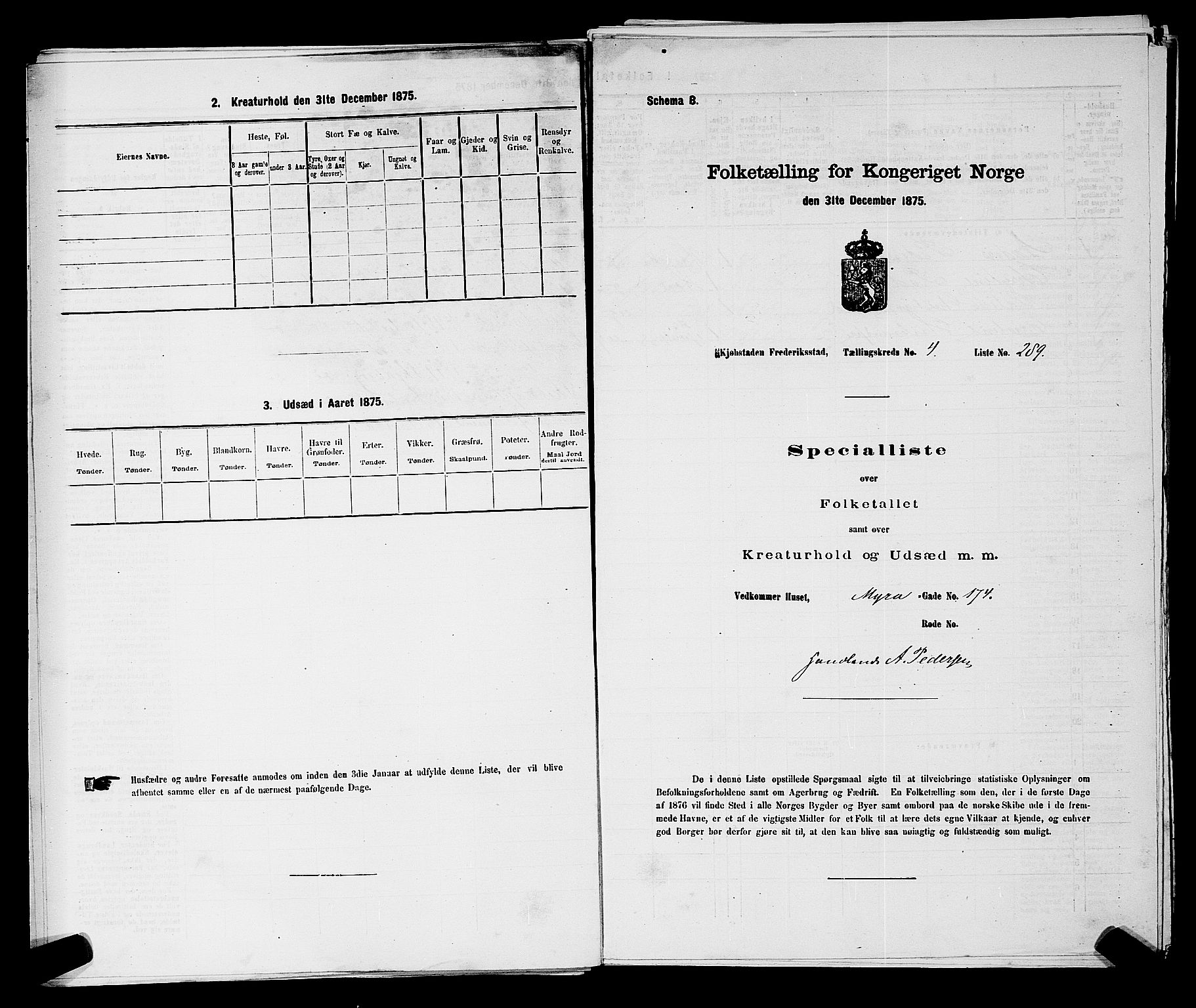 RA, Folketelling 1875 for 0103B Fredrikstad prestegjeld, Fredrikstad kjøpstad, 1875, s. 690