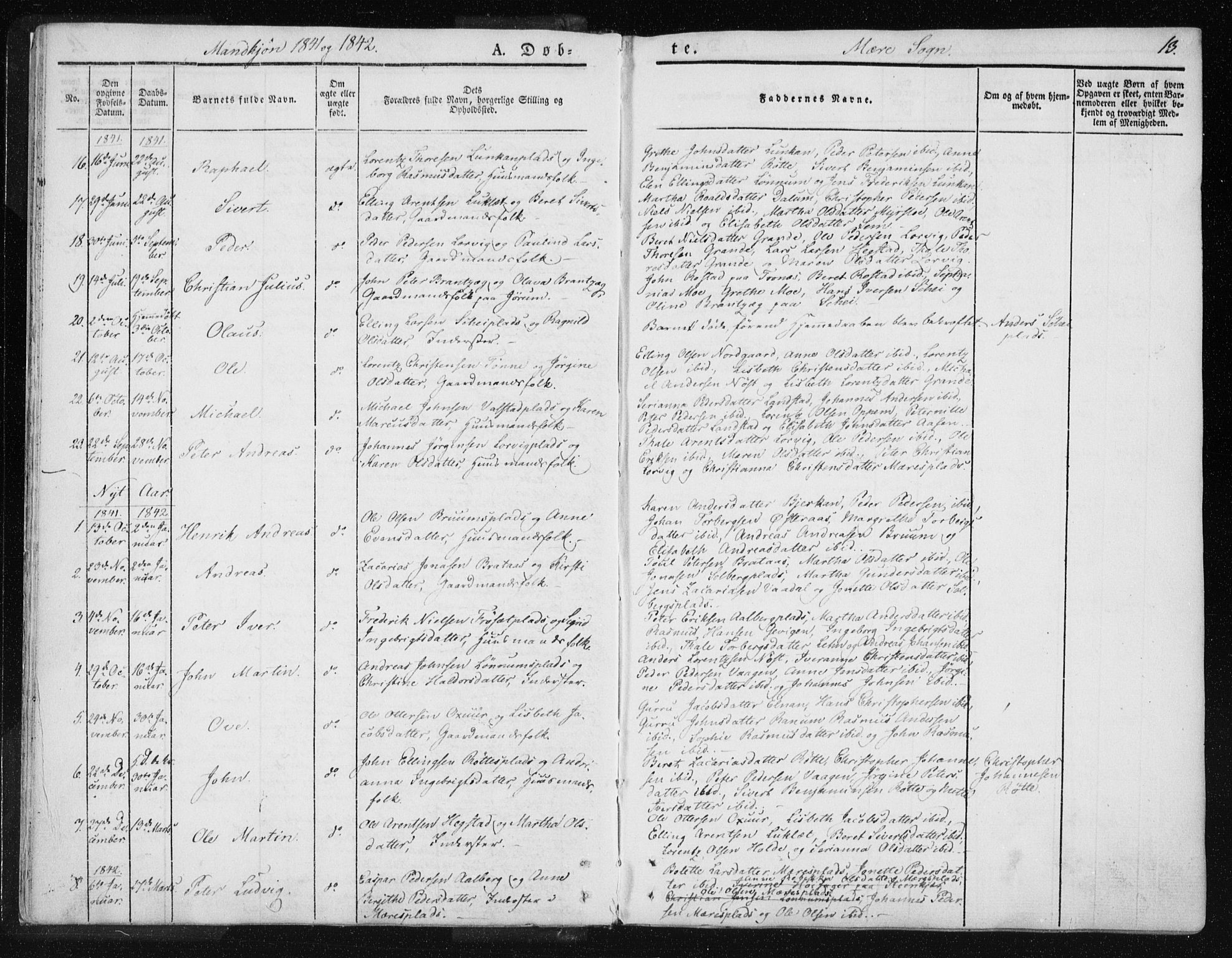 Ministerialprotokoller, klokkerbøker og fødselsregistre - Nord-Trøndelag, AV/SAT-A-1458/735/L0339: Ministerialbok nr. 735A06 /1, 1836-1848, s. 13