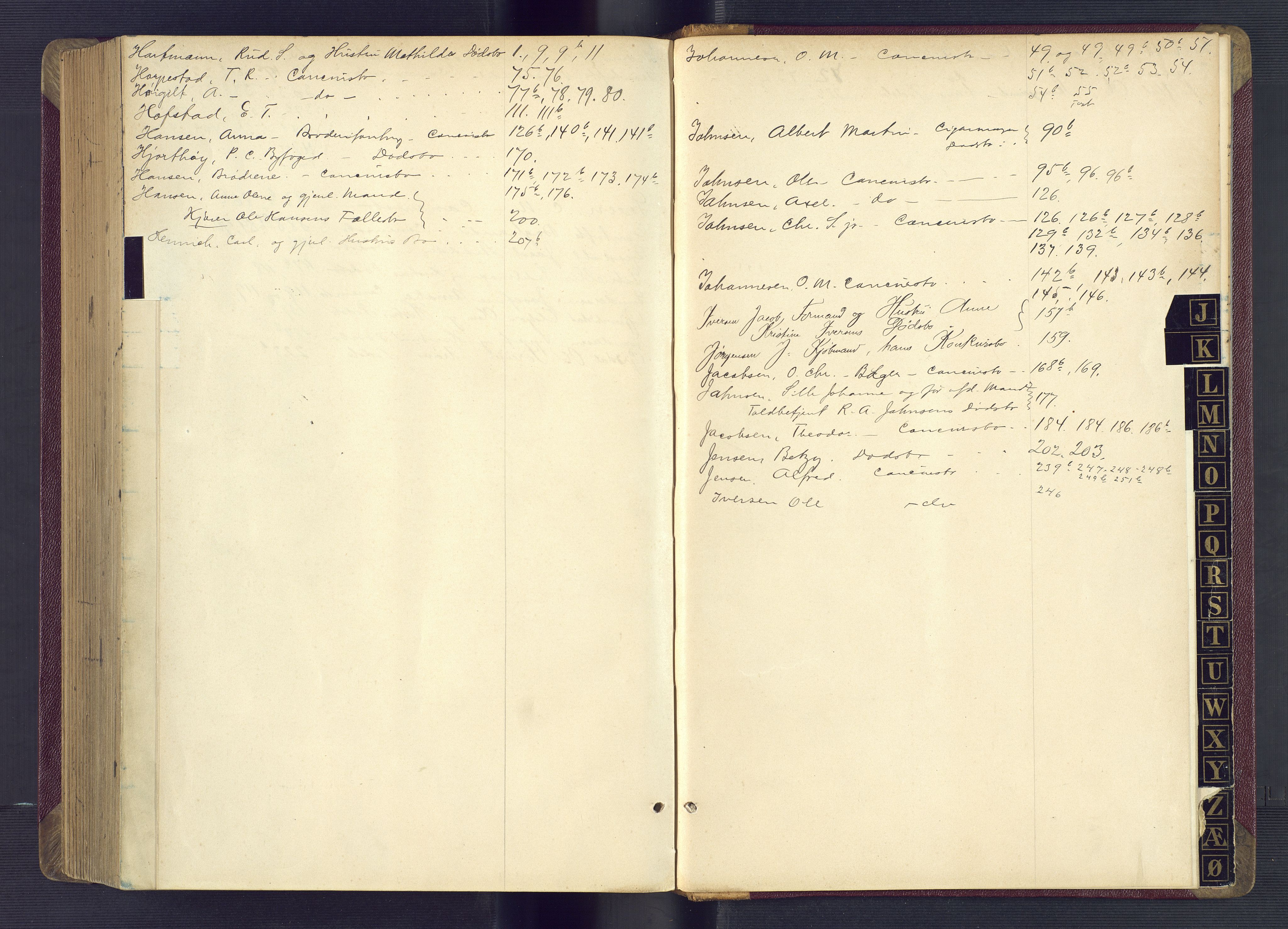 Kristiansand byrett, AV/SAK-1223-0001/H/Hc/L0034: Skifteregistreringsprotokoll nr. 6, med register, 1896-1903