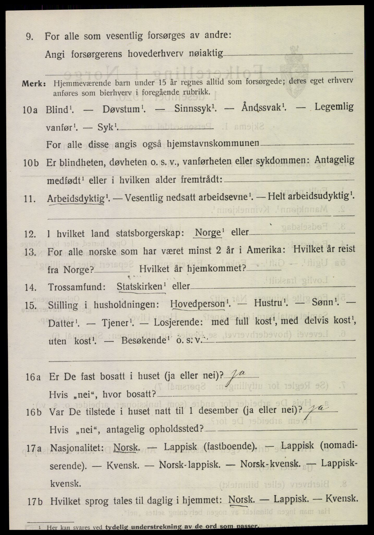 SAT, Folketelling 1920 for 1736 Snåsa herred, 1920, s. 6103