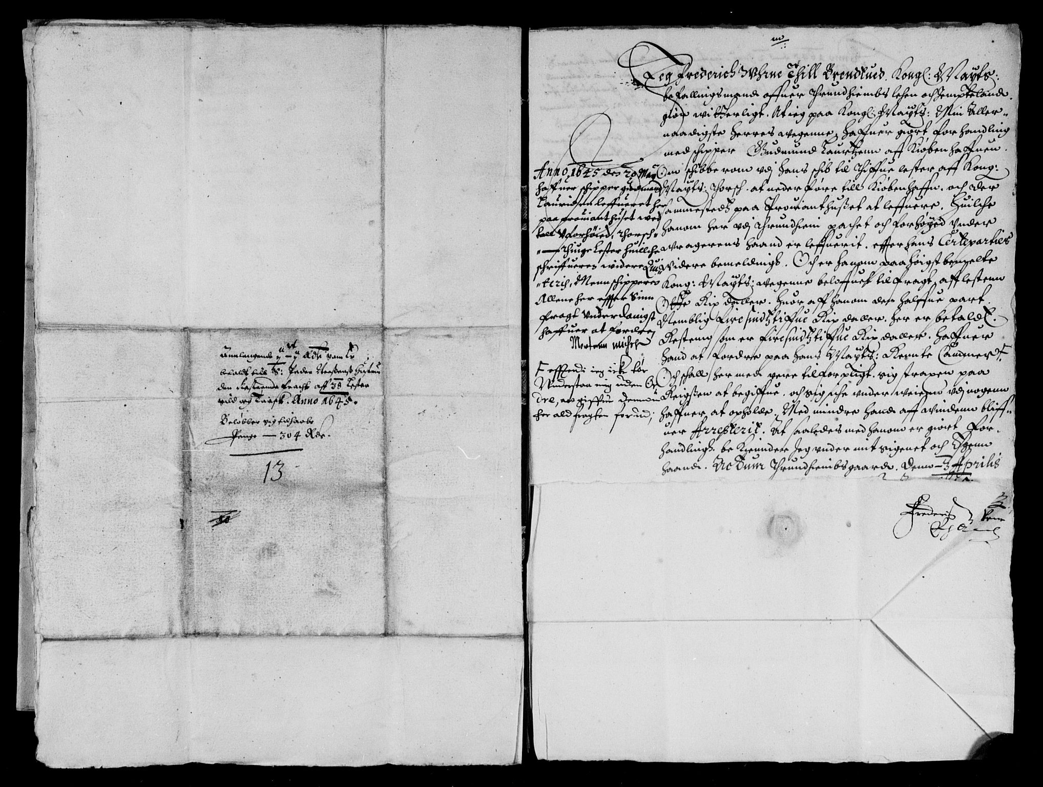 Rentekammeret inntil 1814, Reviderte regnskaper, Lensregnskaper, AV/RA-EA-5023/R/Rb/Rbw/L0082: Trondheim len, 1644-1645