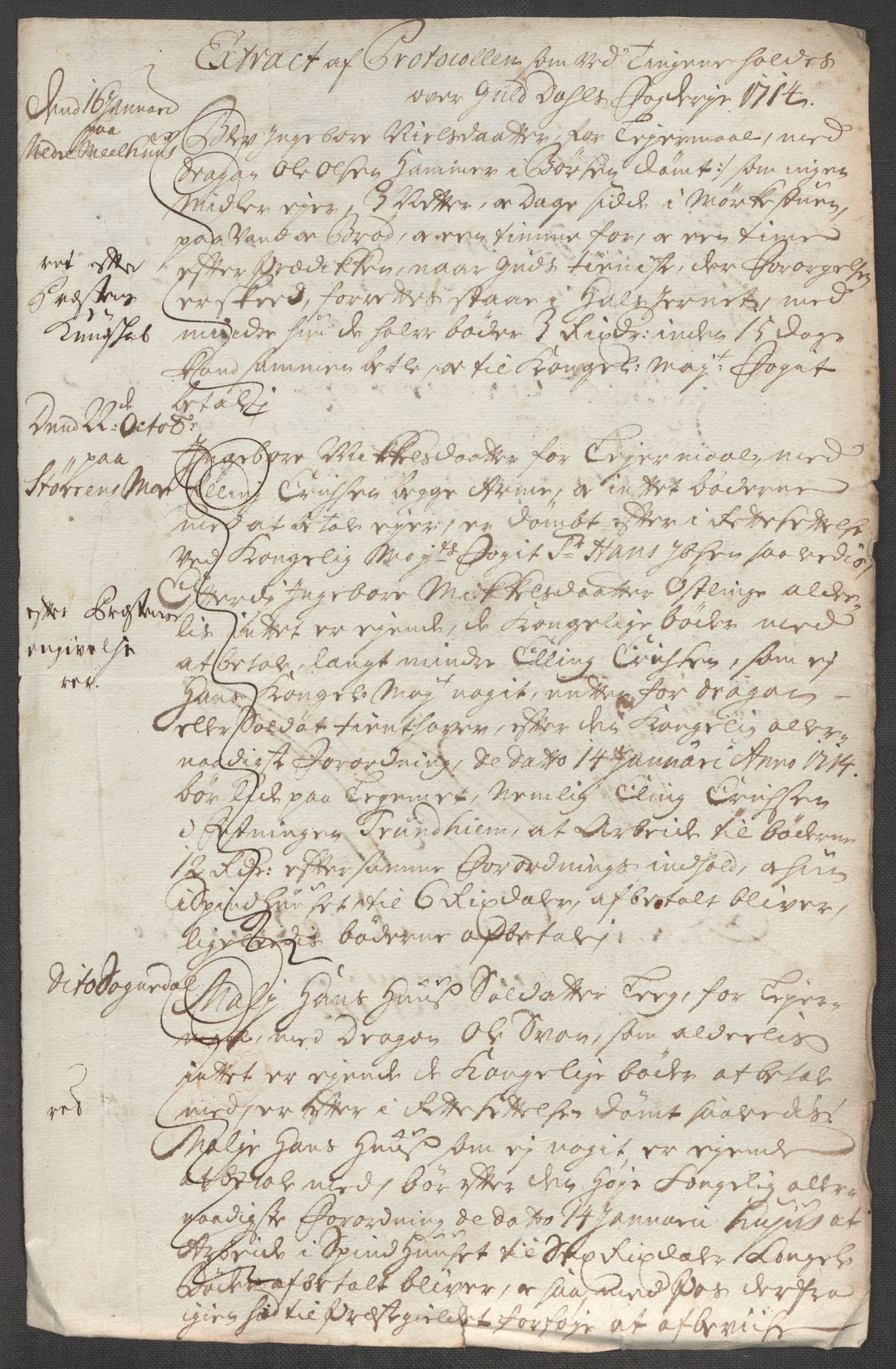 Rentekammeret inntil 1814, Reviderte regnskaper, Fogderegnskap, RA/EA-4092/R60/L3965: Fogderegnskap Orkdal og Gauldal, 1714, s. 372