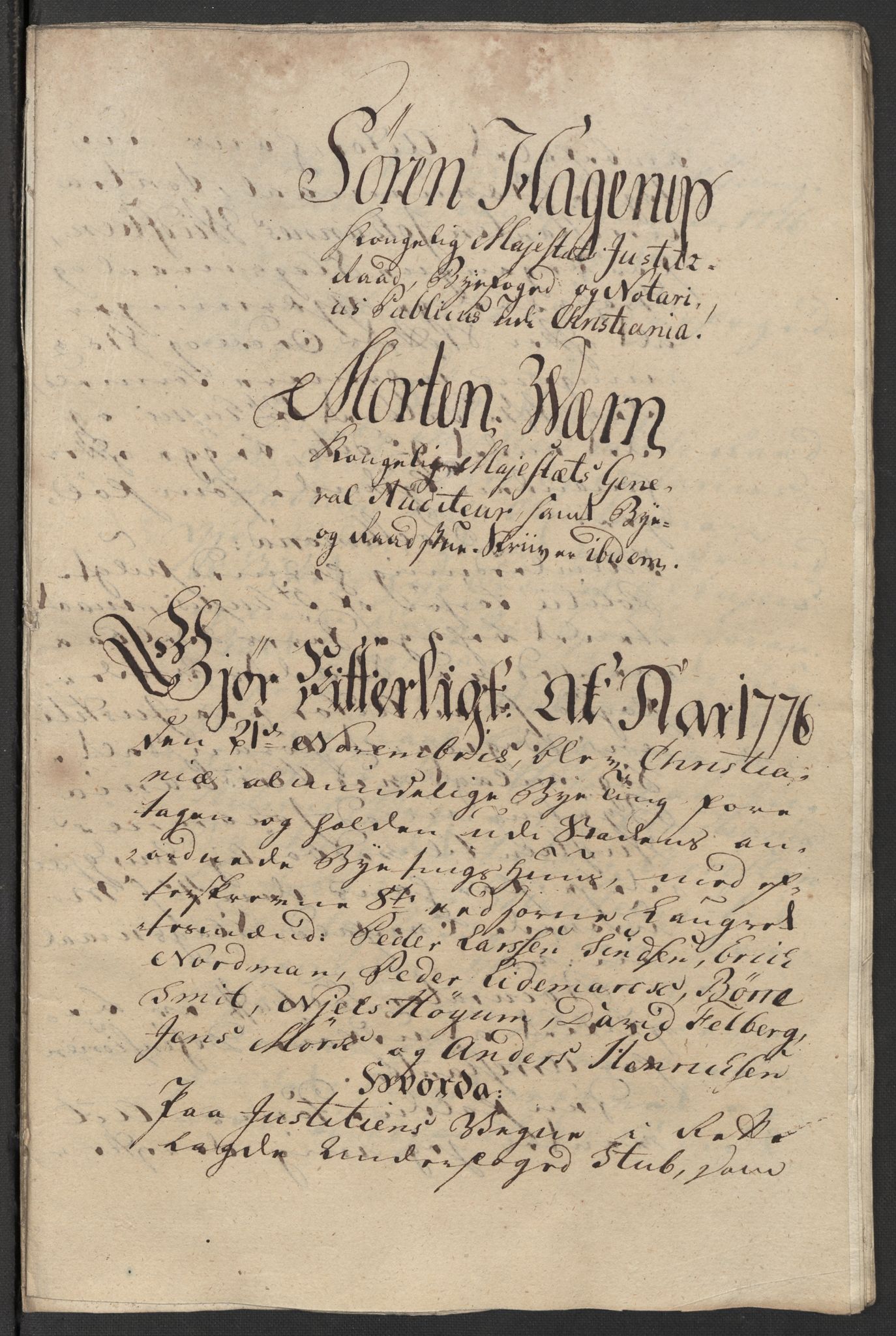 Kristiania stiftamt, SAO/A-10386/G/Gm/L0011: Domsakter og forhør, 1776, s. 488