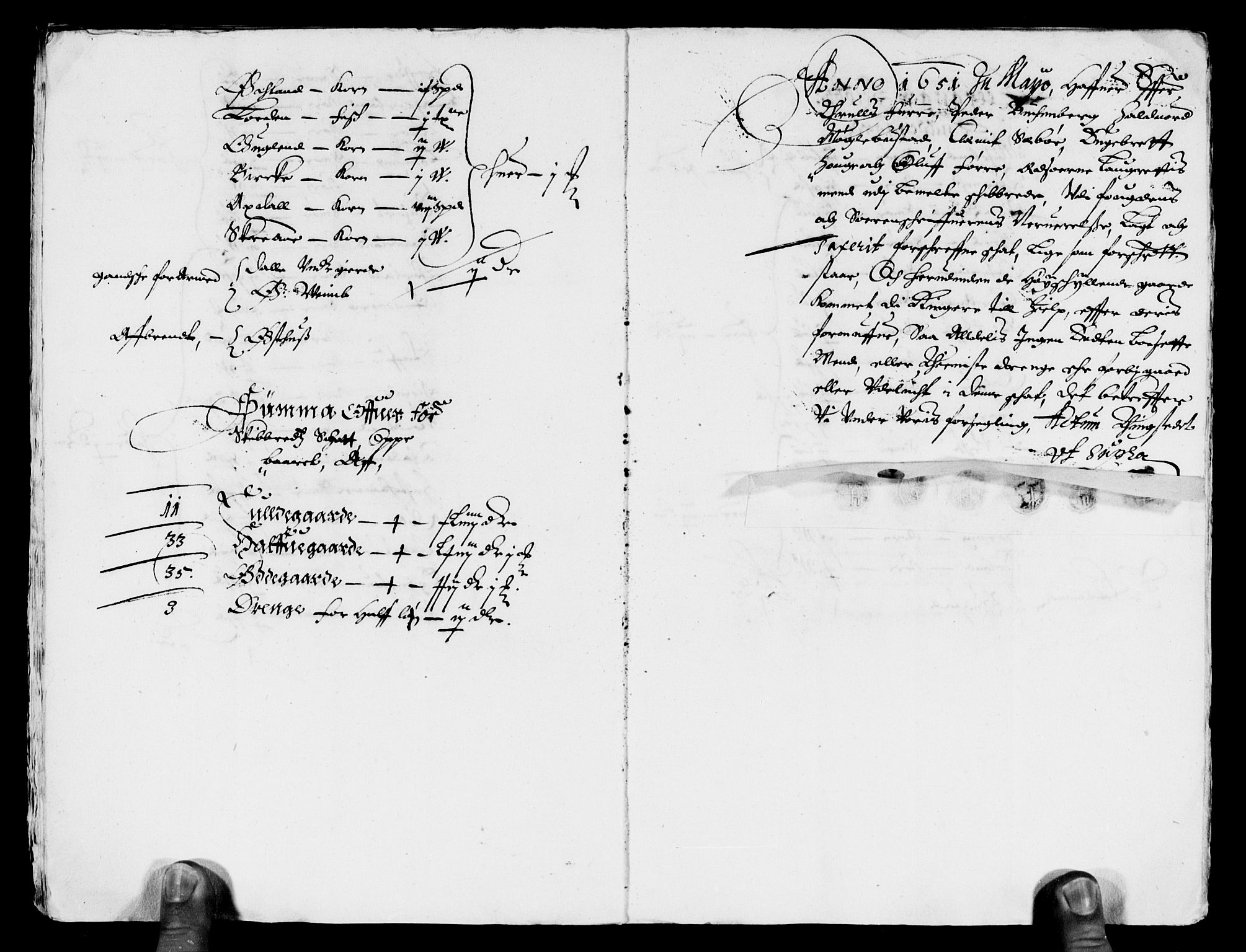 Rentekammeret inntil 1814, Reviderte regnskaper, Lensregnskaper, AV/RA-EA-5023/R/Rb/Rbs/L0034: Stavanger len, 1651-1653