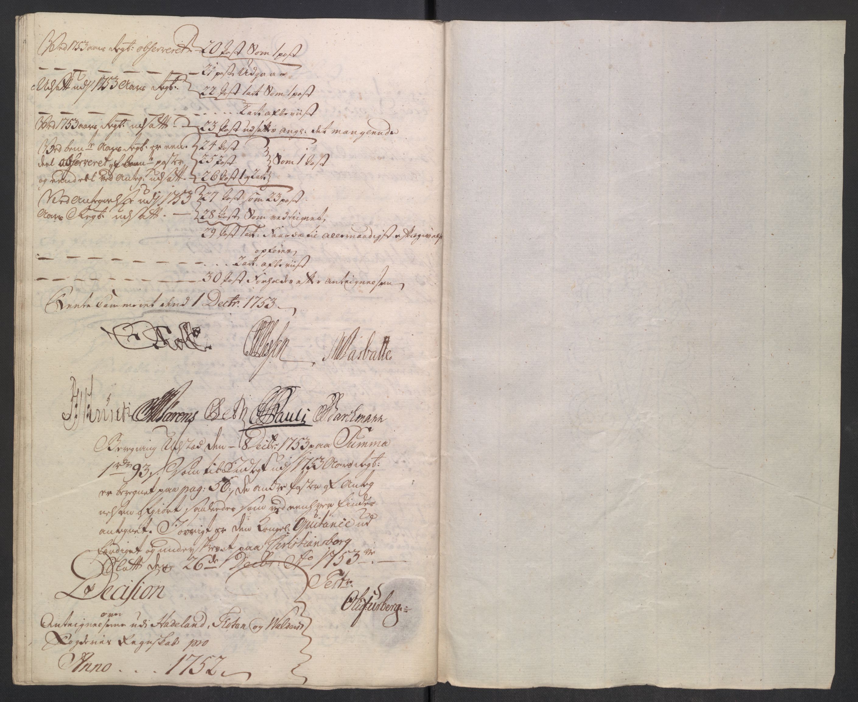 Rentekammeret inntil 1814, Reviderte regnskaper, Fogderegnskap, RA/EA-4092/R18/L1349: Fogderegnskap Hadeland, Toten og Valdres, 1752-1753, s. 311