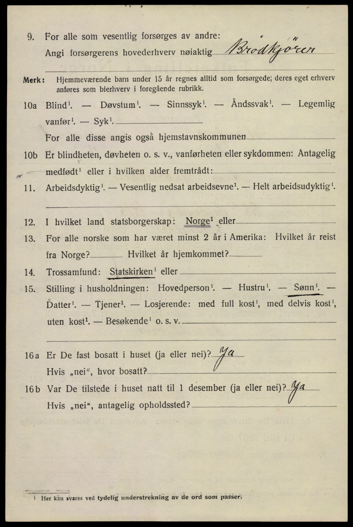 SAKO, Folketelling 1920 for 0601 Hønefoss kjøpstad, 1920, s. 2831