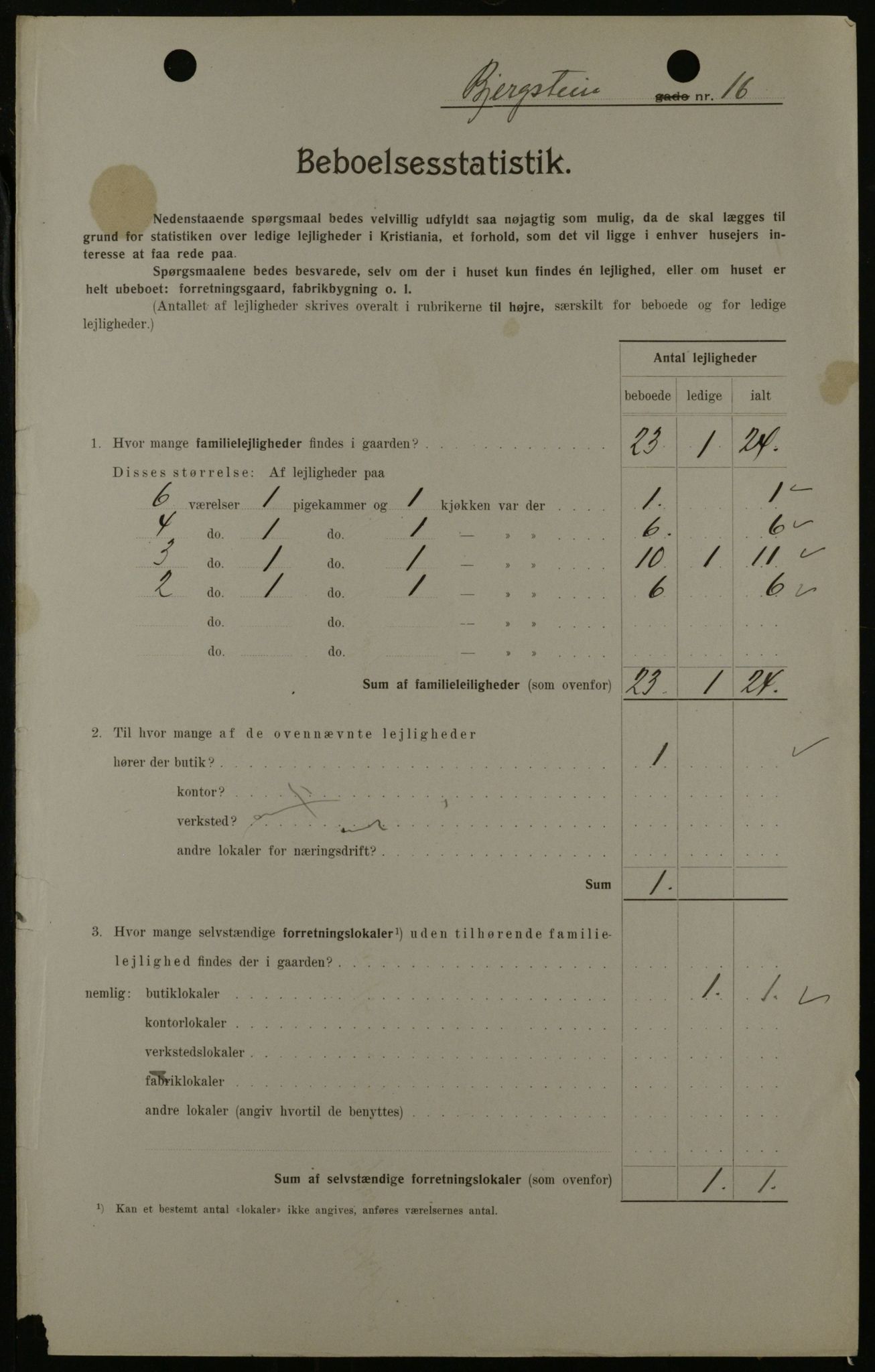 OBA, Kommunal folketelling 1.2.1908 for Kristiania kjøpstad, 1908, s. 4549