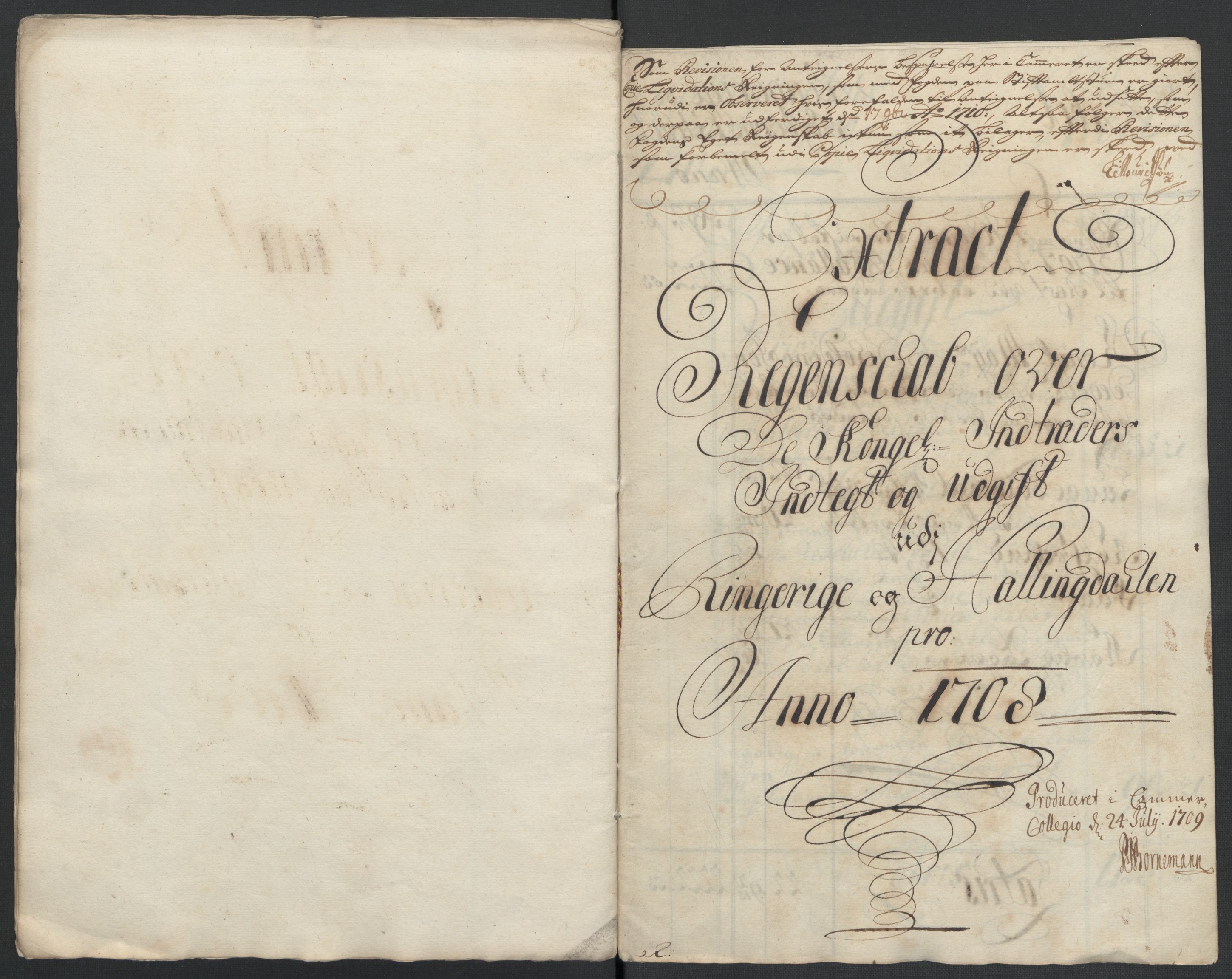 Rentekammeret inntil 1814, Reviderte regnskaper, Fogderegnskap, AV/RA-EA-4092/R22/L1467: Fogderegnskap Ringerike, Hallingdal og Buskerud, 1708, s. 10