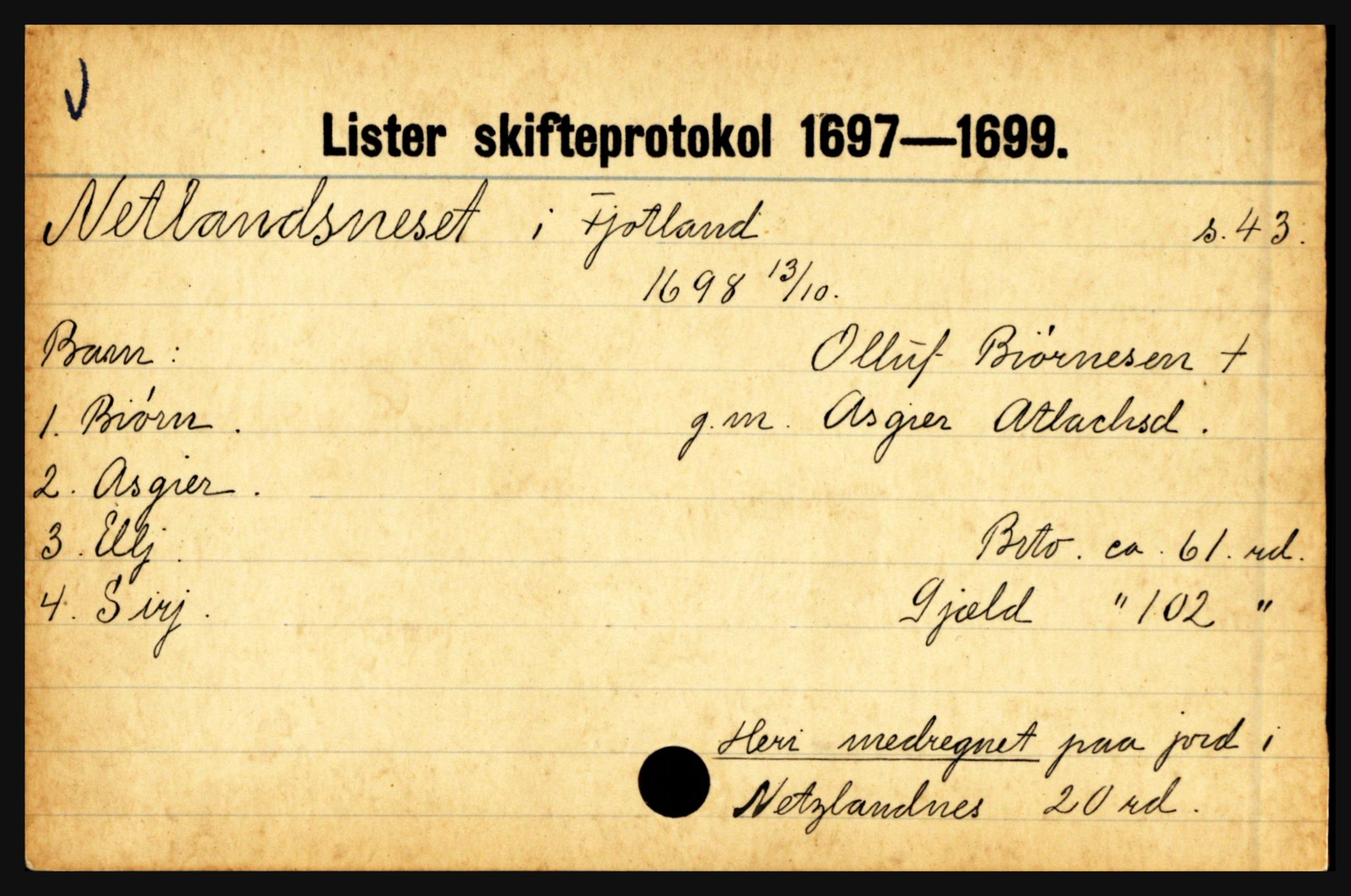 Lister sorenskriveri, AV/SAK-1221-0003/H, s. 27423