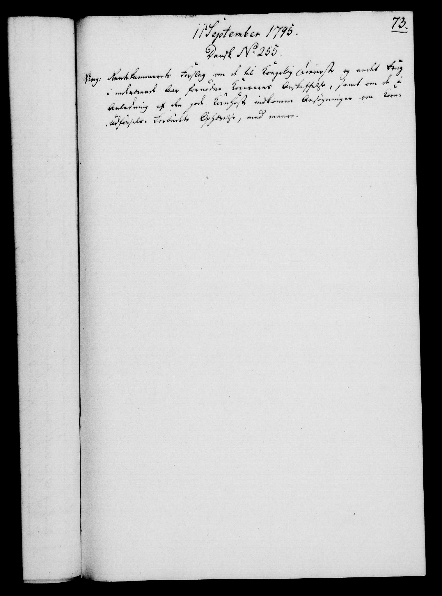 Rentekammeret, Kammerkanselliet, RA/EA-3111/G/Gf/Gfa/L0077: Norsk relasjons- og resolusjonsprotokoll (merket RK 52.77), 1795, s. 369