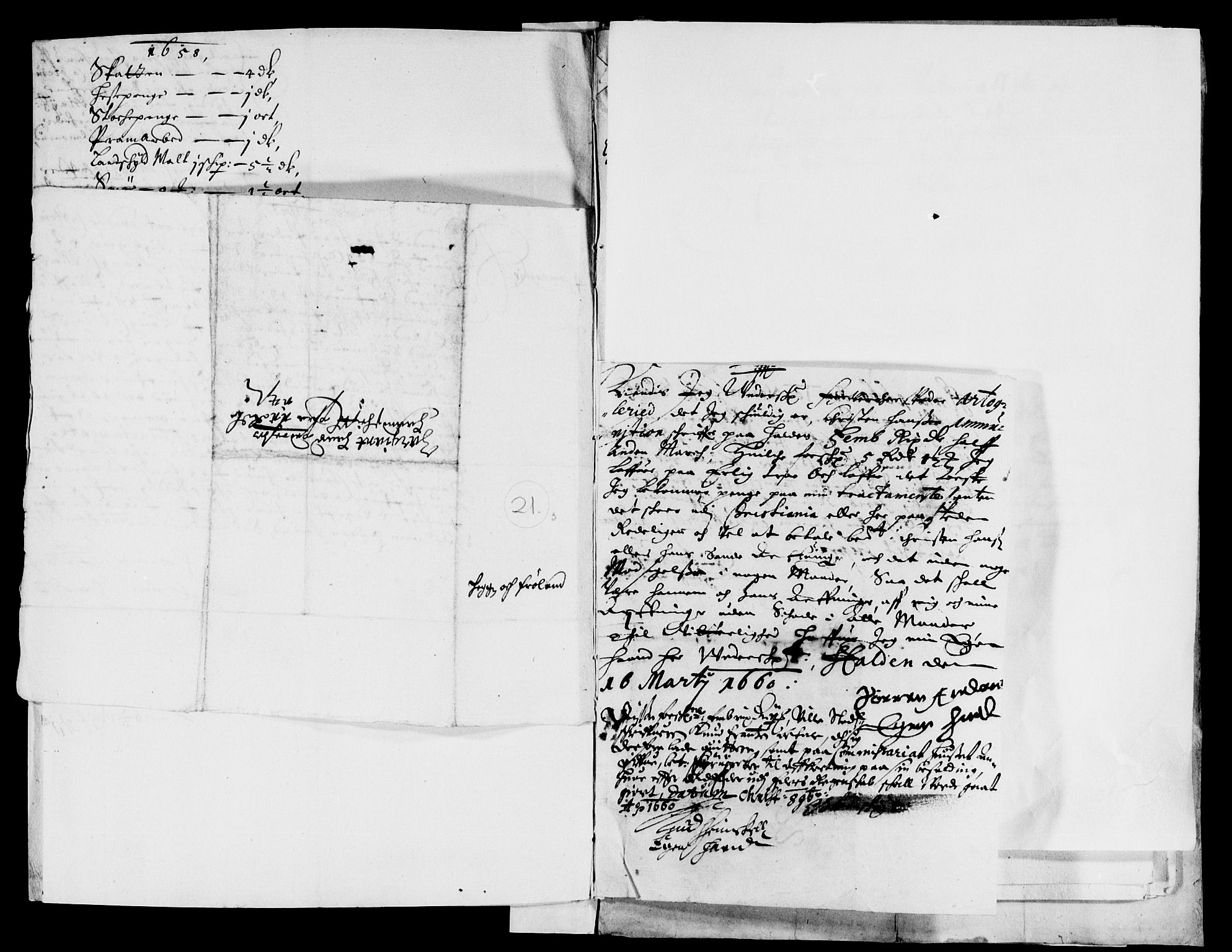 Rentekammeret inntil 1814, Reviderte regnskaper, Lensregnskaper, RA/EA-5023/R/Rb/Rba/L0258: Akershus len, 1659-1661