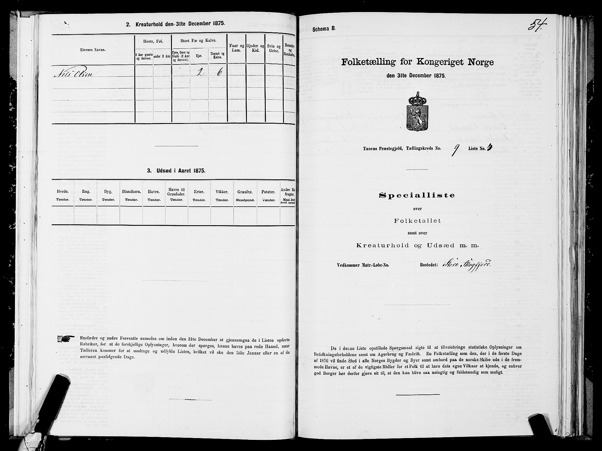 SATØ, Folketelling 1875 for 2025P Tana prestegjeld, 1875, s. 3054