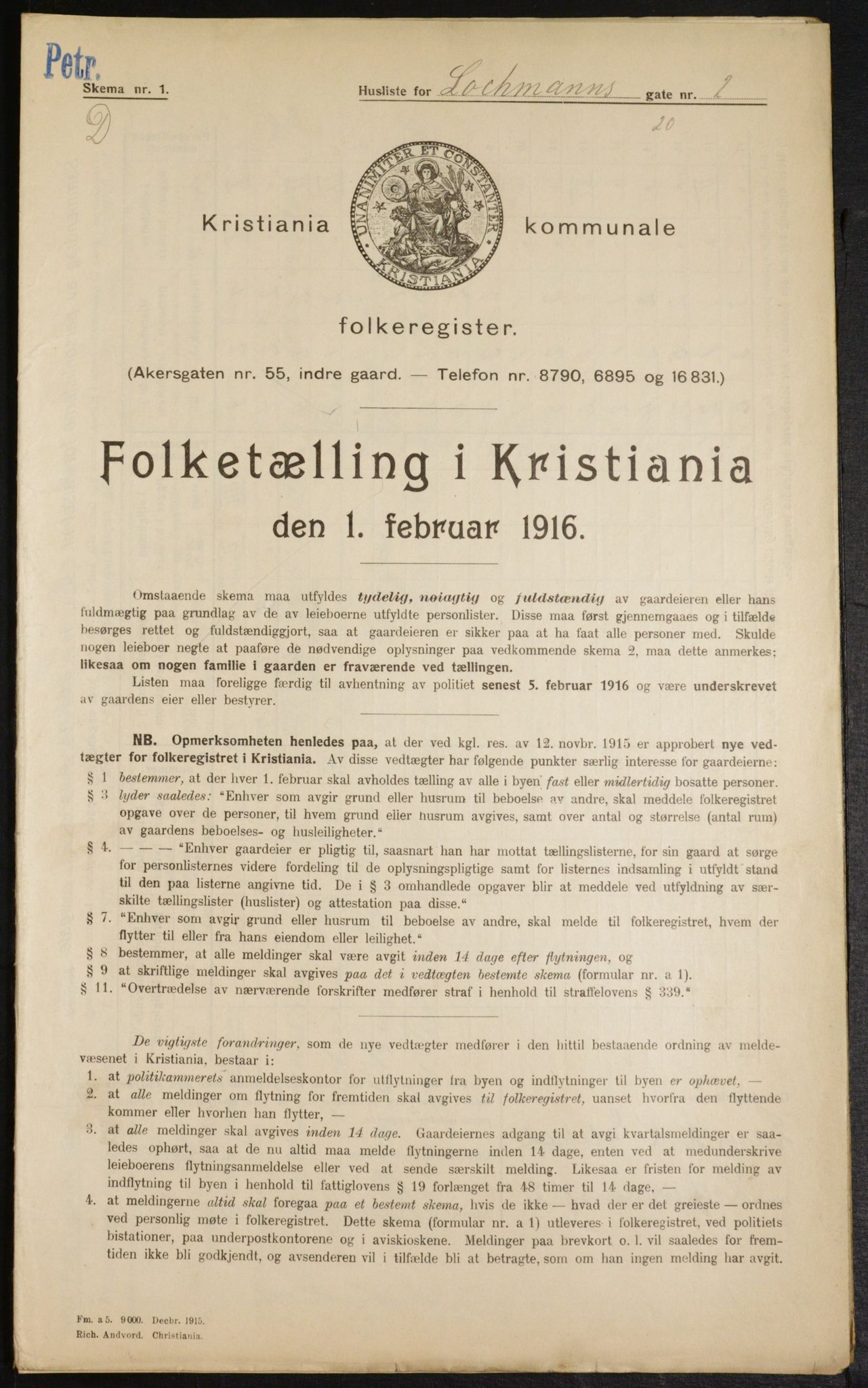 OBA, Kommunal folketelling 1.2.1916 for Kristiania, 1916, s. 59530