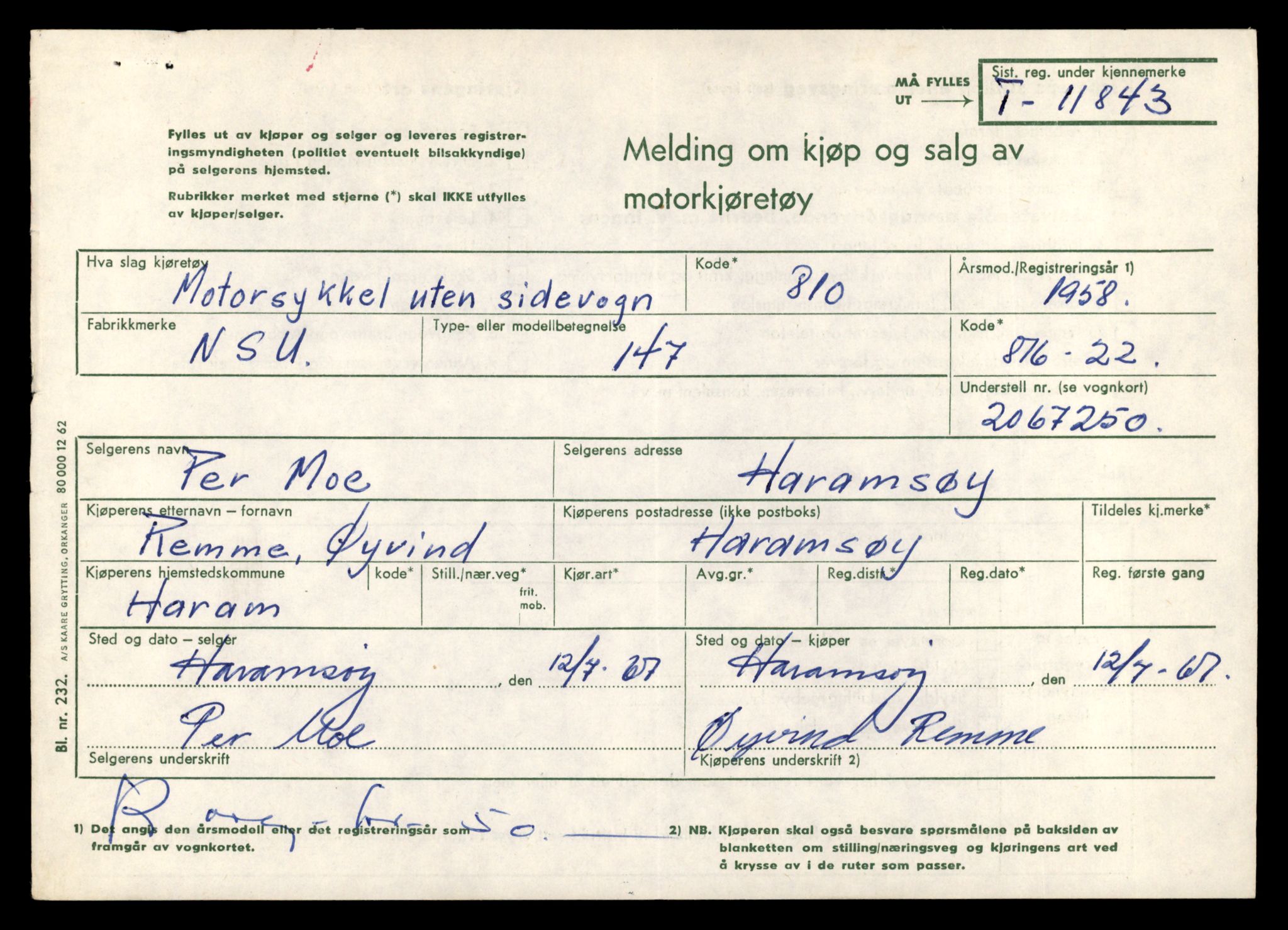 Møre og Romsdal vegkontor - Ålesund trafikkstasjon, AV/SAT-A-4099/F/Fe/L0031: Registreringskort for kjøretøy T 11800 - T 11996, 1927-1998, s. 809