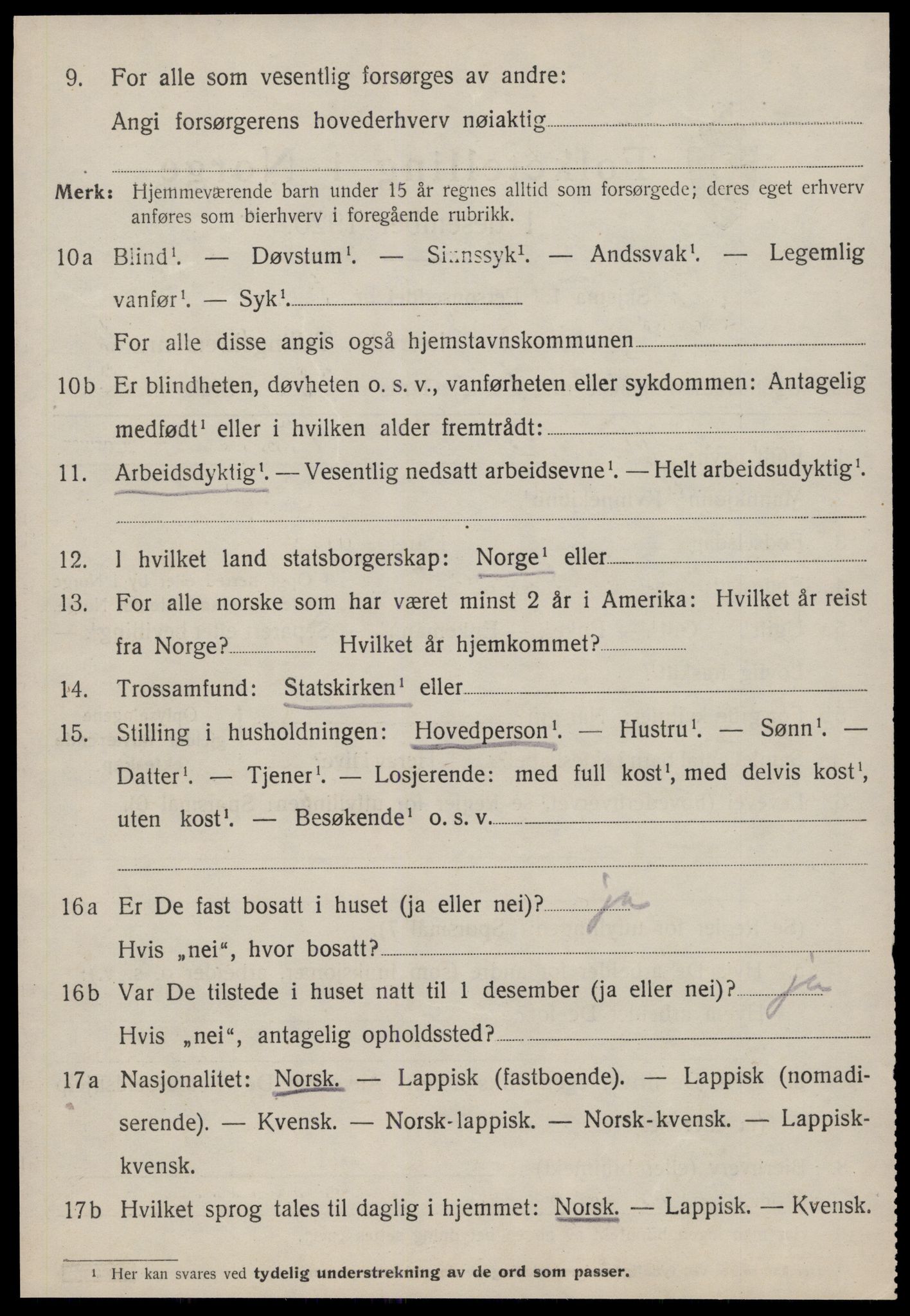 SAT, Folketelling 1920 for 1625 Stadsbygd herred, 1920, s. 3045