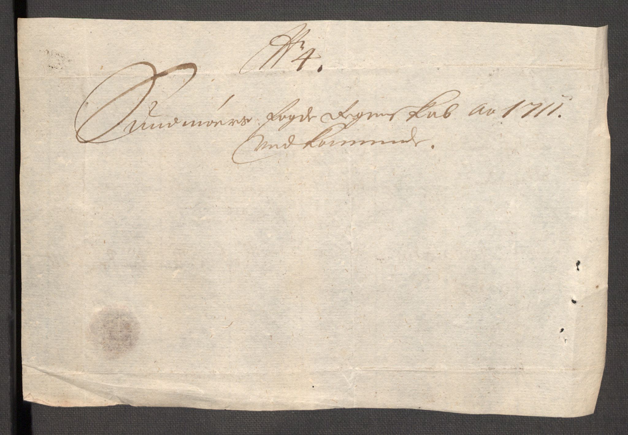 Rentekammeret inntil 1814, Reviderte regnskaper, Fogderegnskap, AV/RA-EA-4092/R54/L3564: Fogderegnskap Sunnmøre, 1711, s. 116