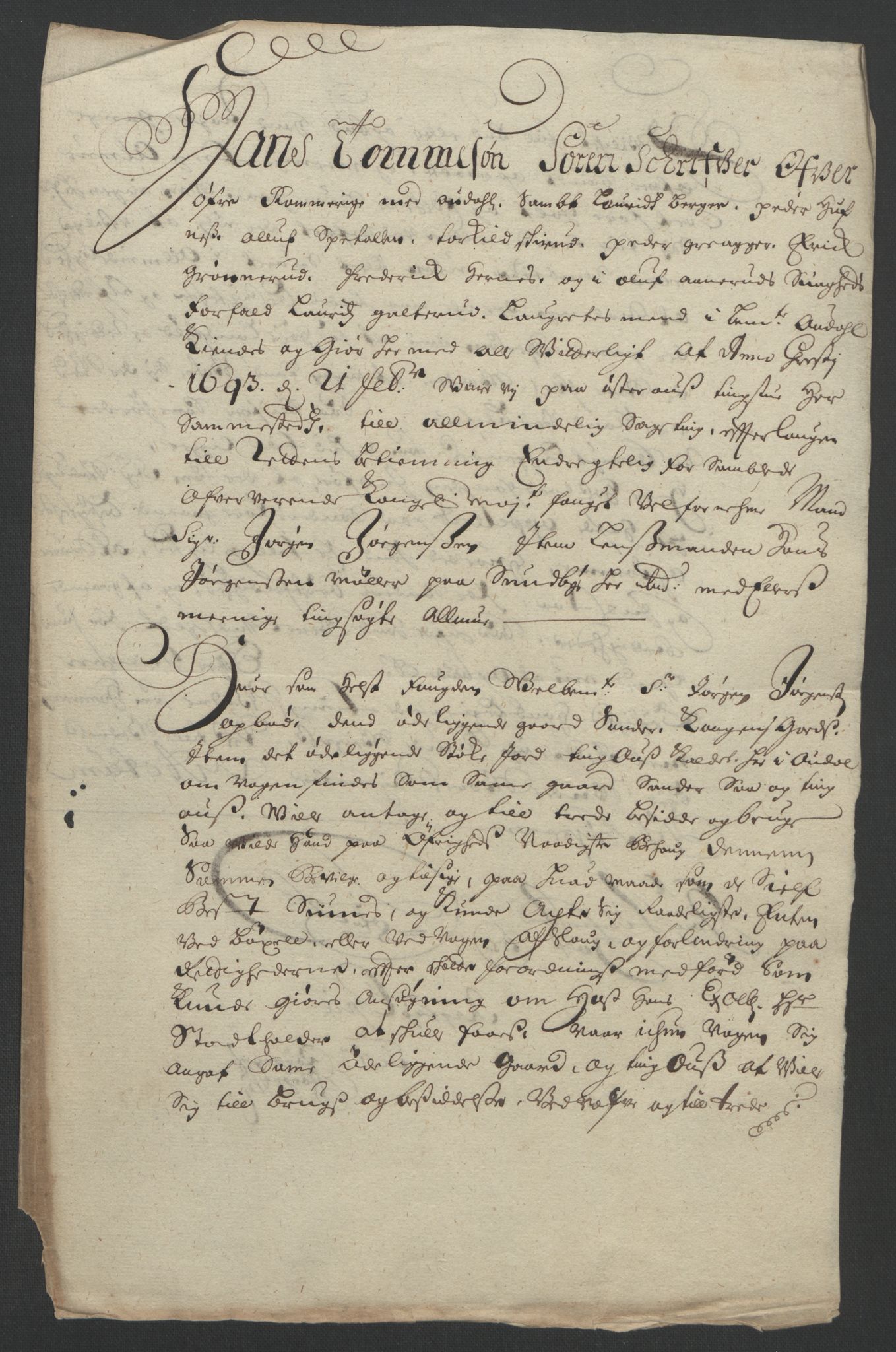 Rentekammeret inntil 1814, Reviderte regnskaper, Fogderegnskap, AV/RA-EA-4092/R13/L0831: Fogderegnskap Solør, Odal og Østerdal, 1693, s. 279