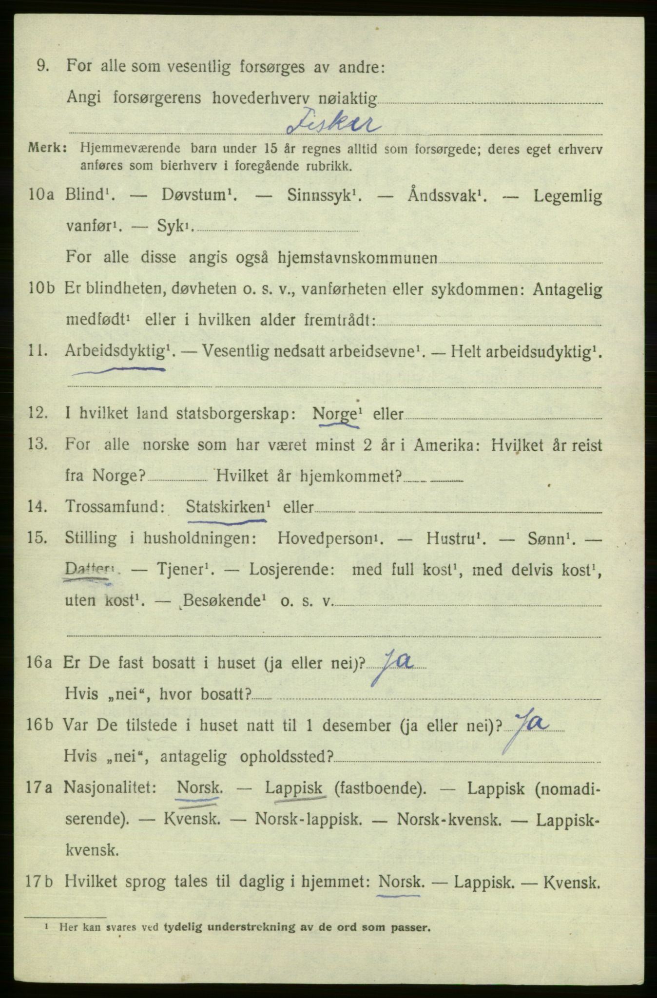 SATØ, Folketelling 1920 for 2016 Sørøysund herred, 1920, s. 493