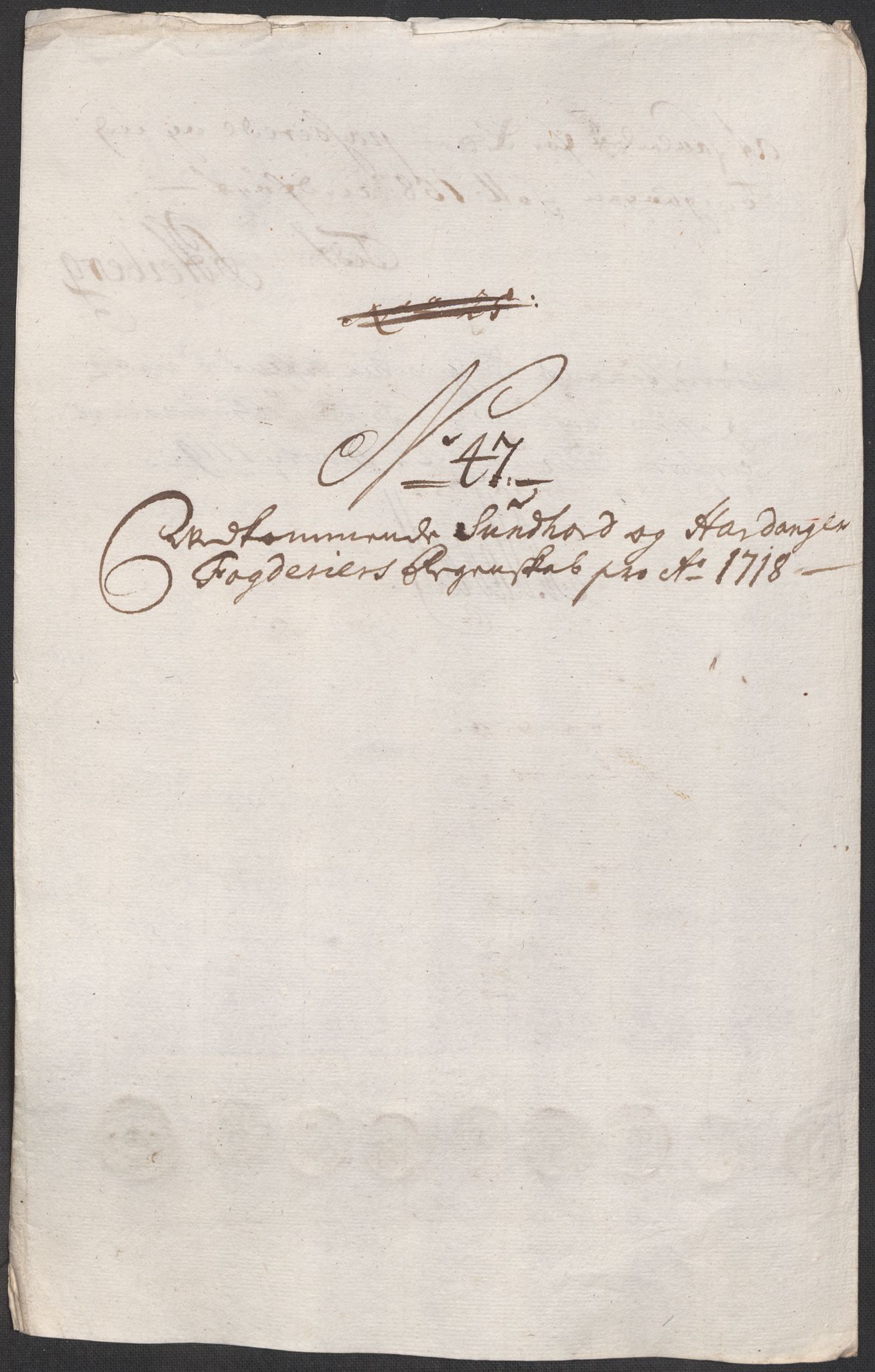 Rentekammeret inntil 1814, Reviderte regnskaper, Fogderegnskap, AV/RA-EA-4092/R48/L2996: Fogderegnskap Sunnhordland og Hardanger, 1718, s. 21