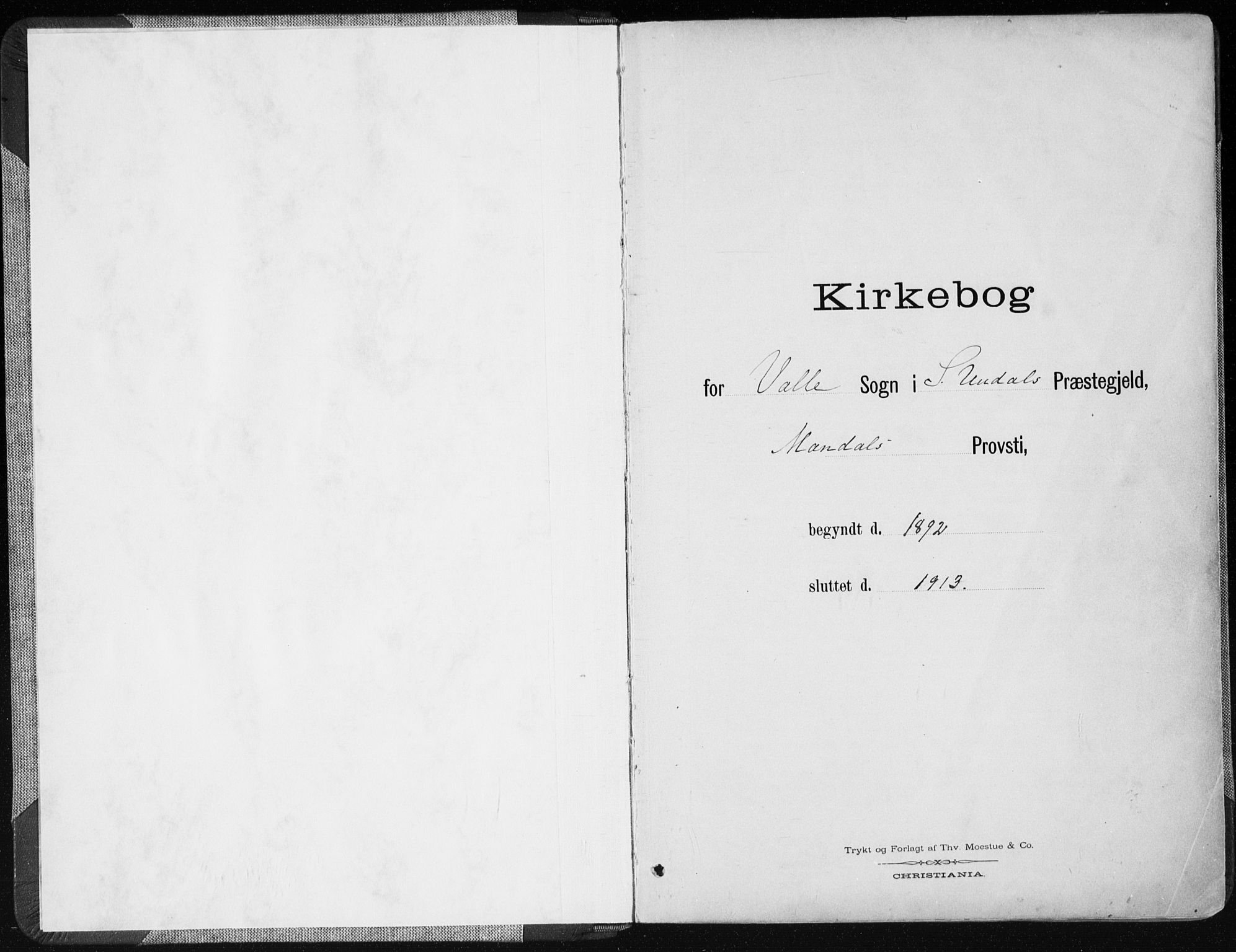 Sør-Audnedal sokneprestkontor, AV/SAK-1111-0039/F/Fa/Fab/L0010: Ministerialbok nr. A 10, 1892-1913