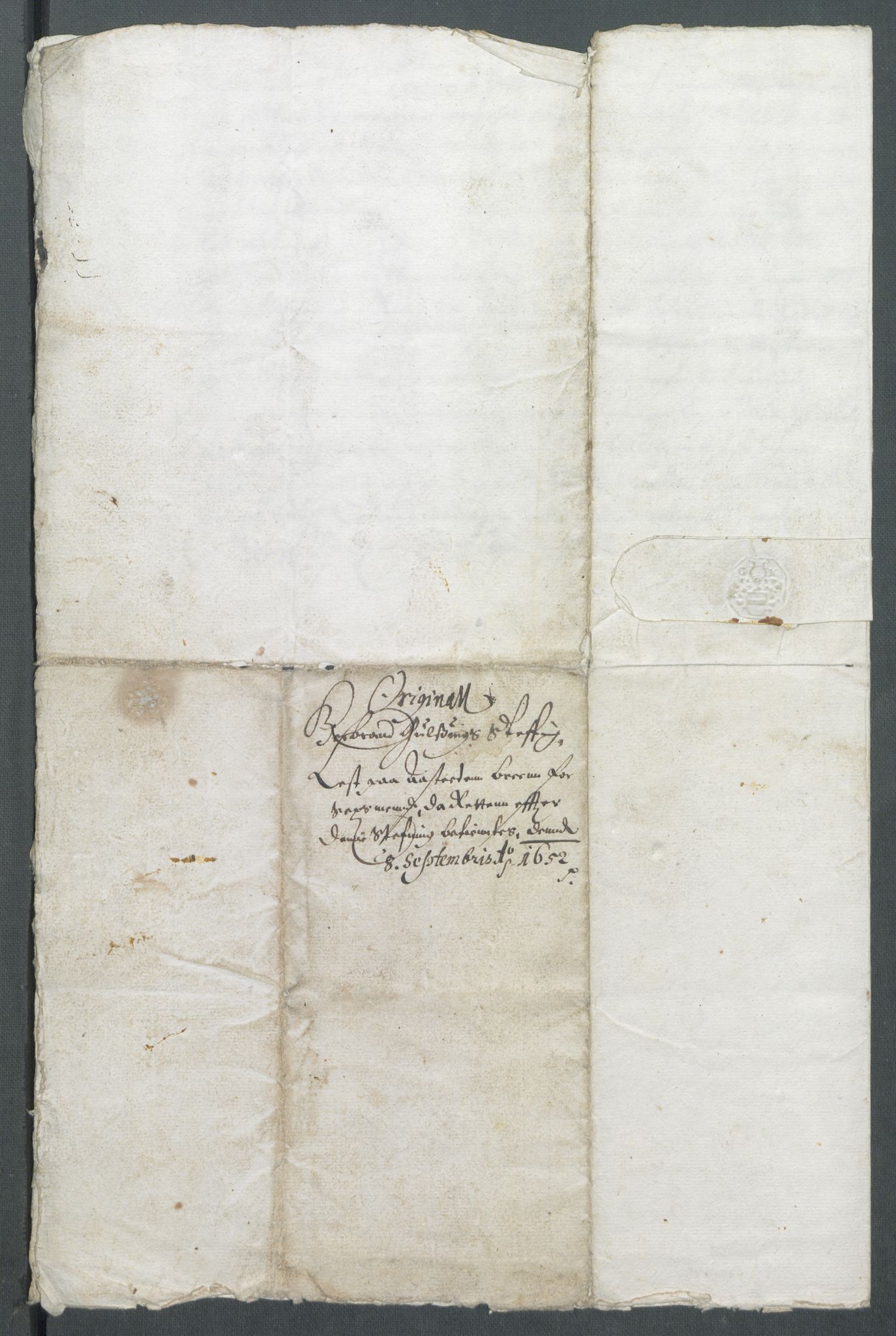 Riksarkivets diplomsamling, AV/RA-EA-5965/F02/L0165: Dokumenter, 1652-1653, s. 83