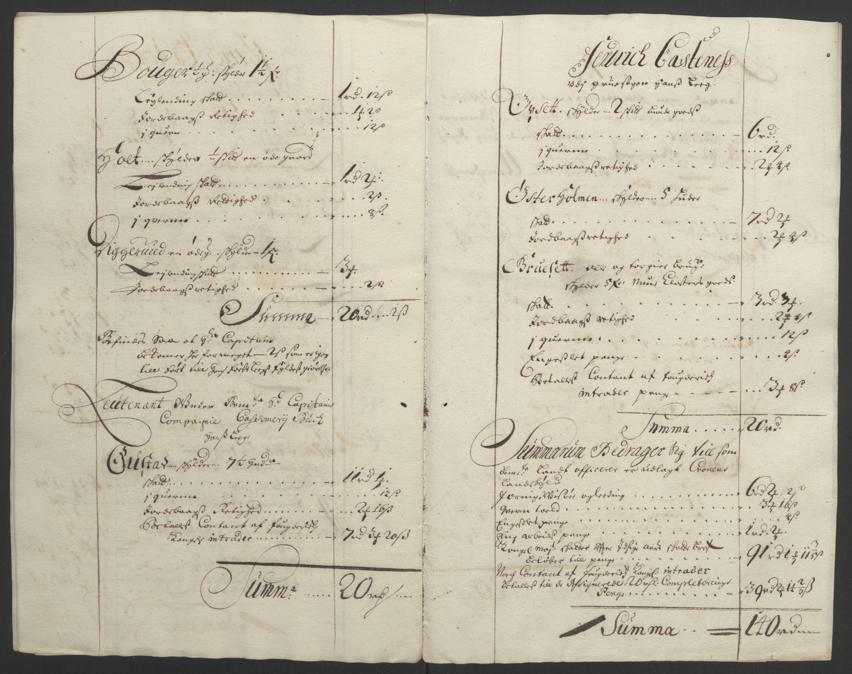 Rentekammeret inntil 1814, Reviderte regnskaper, Fogderegnskap, RA/EA-4092/R13/L0831: Fogderegnskap Solør, Odal og Østerdal, 1693, s. 259