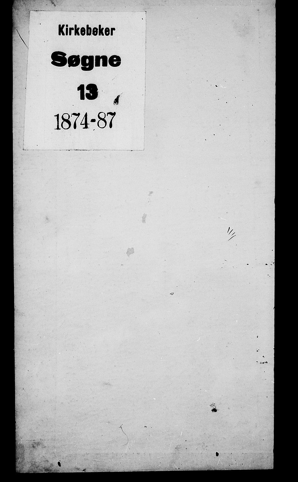 Søgne sokneprestkontor, SAK/1111-0037/F/Fb/Fba/L0003: Klokkerbok nr. B 3, 1874-1887