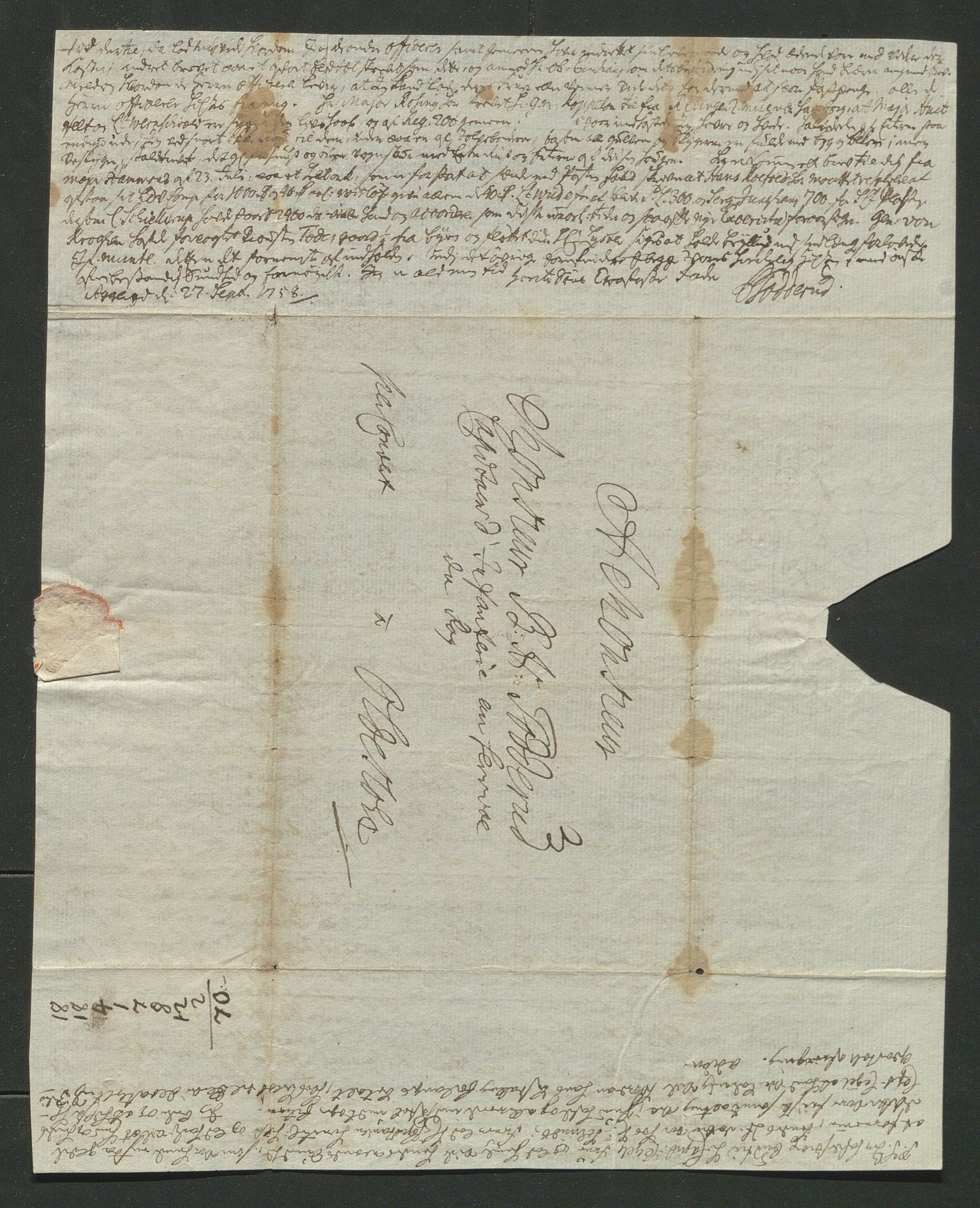 Åker i Vang, Hedmark, og familien Todderud, AV/SAH-ARK-010/E/Ea/L0001: Korrespondanse ordnet kronologisk, 1721-1772, s. 106