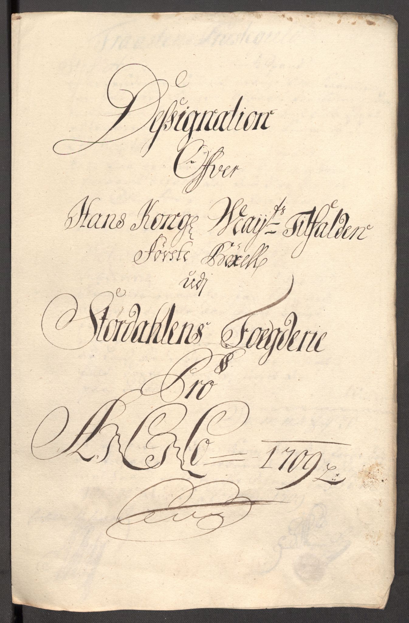 Rentekammeret inntil 1814, Reviderte regnskaper, Fogderegnskap, RA/EA-4092/R62/L4199: Fogderegnskap Stjørdal og Verdal, 1709, s. 165
