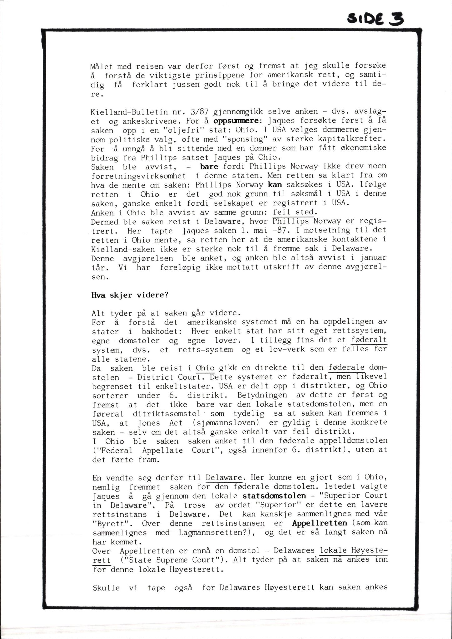 Pa 1660 - Kielland- fondet, AV/SAST-A-102242/X/Xa/L0001: Rapport til overlevende og etterlatte/ Kielland Bulletin, 1980-1998